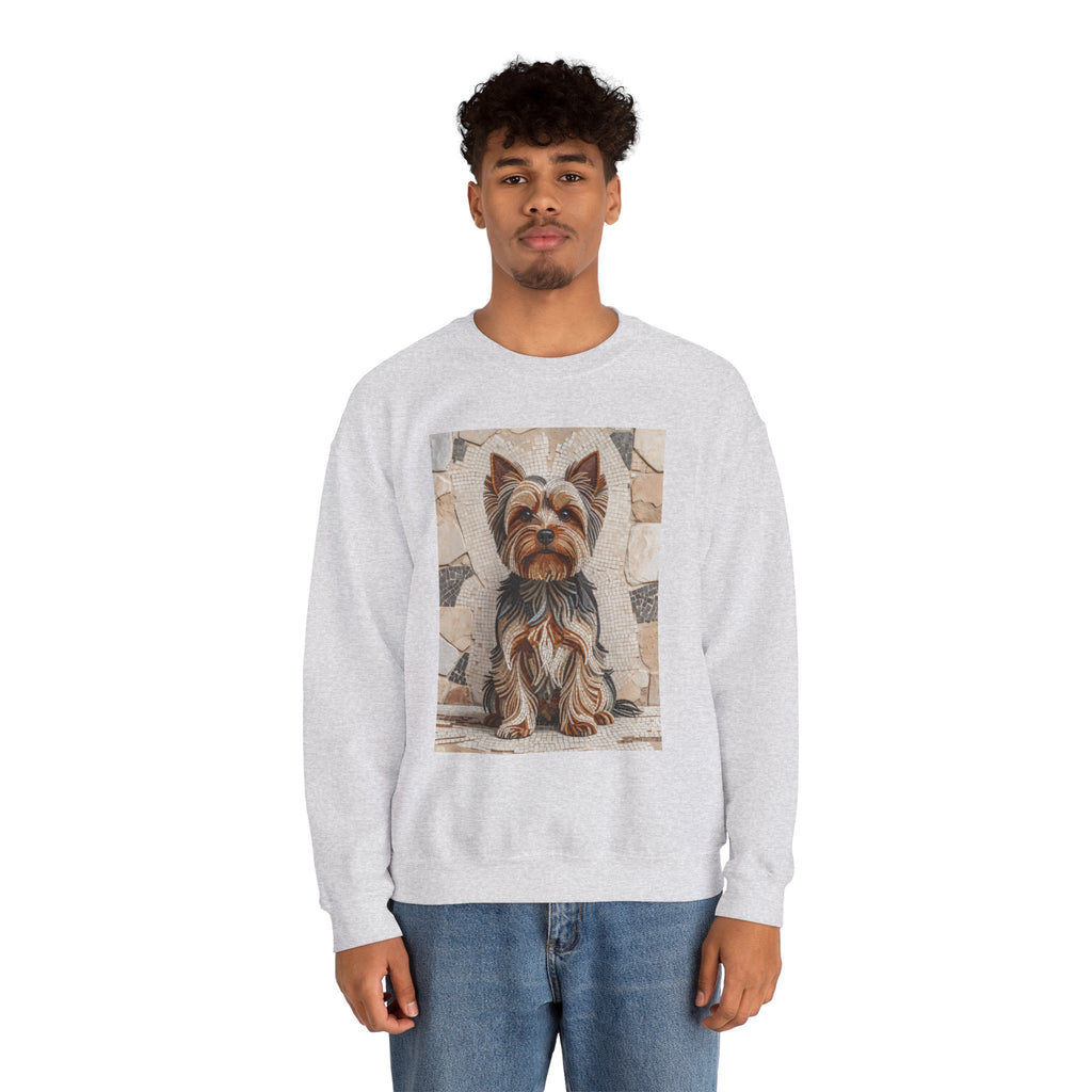 Yorkshire Terrier Sweatshirt | Living Work of Art Collection | Mosaic Style