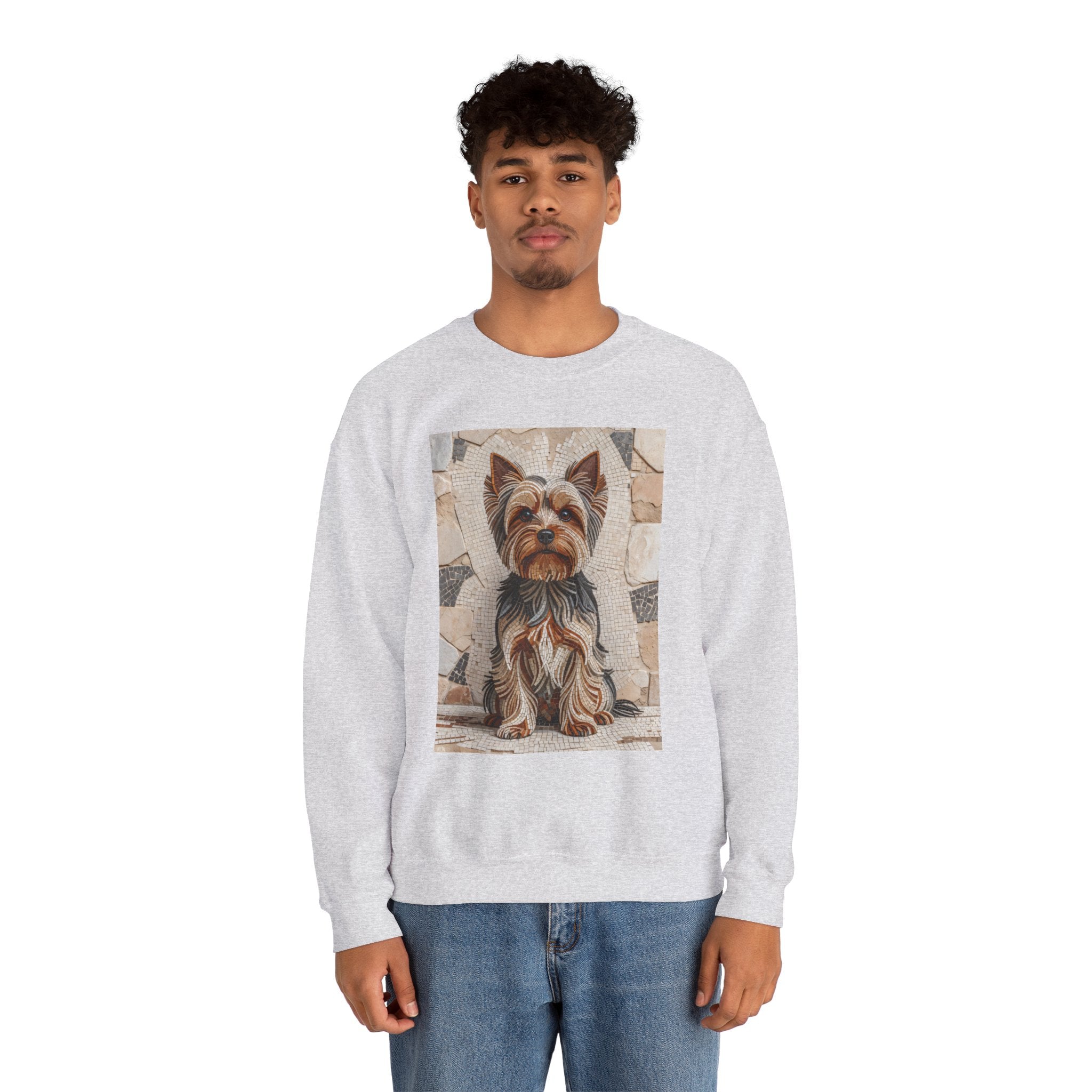 Yorkshire Terrier Sweatshirt | Living Work of Art Collection | Mosaic Style