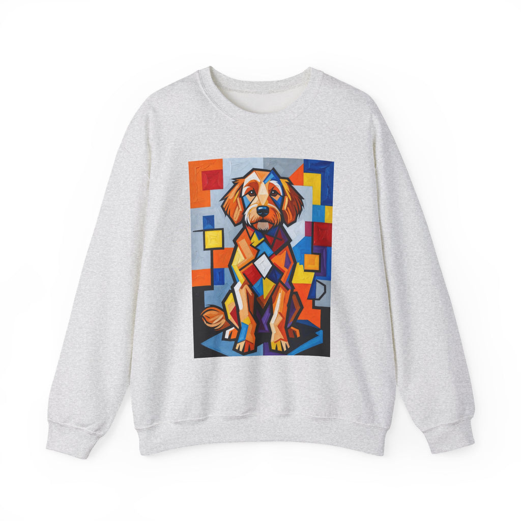 Goldendoodle Sweatshirt | Living Work of Art Collection | Cubist Style