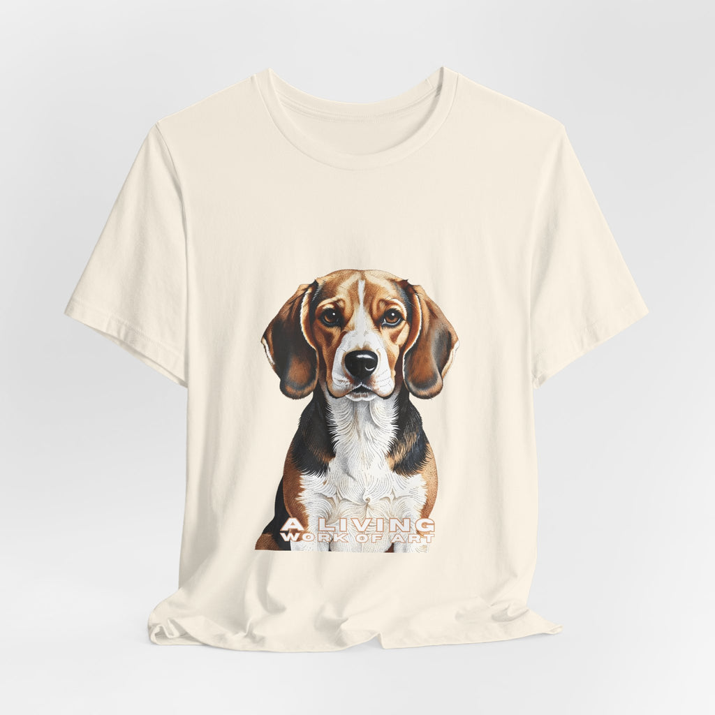 Beagle T Shirt | Living Work of Art Collection | Pointillism Style