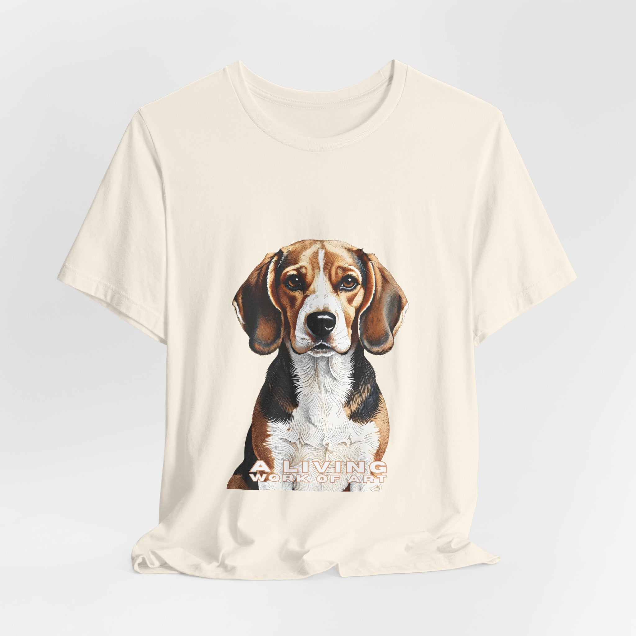 Beagle T Shirt | Living Work of Art Collection | Pointillism Style