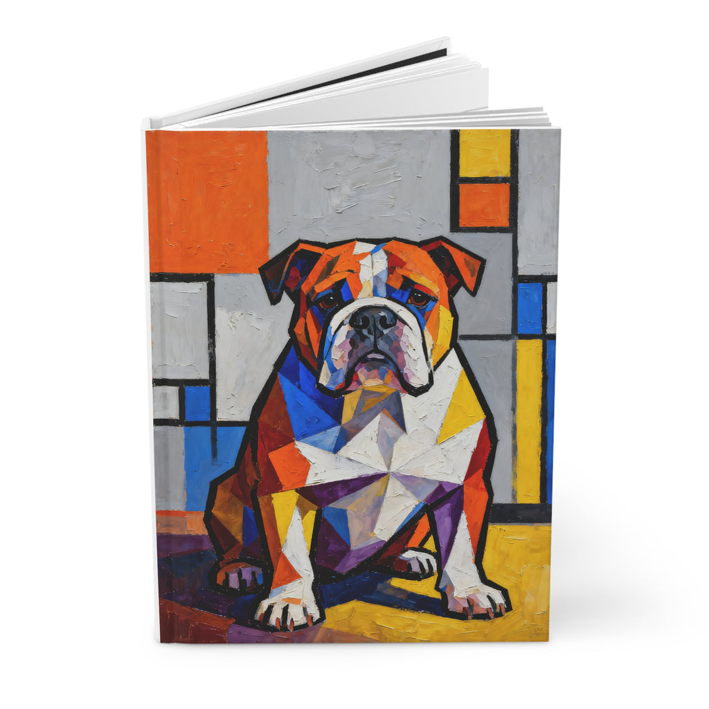 Bulldog Notebook | Living Work of Art Collection | Cubist Style