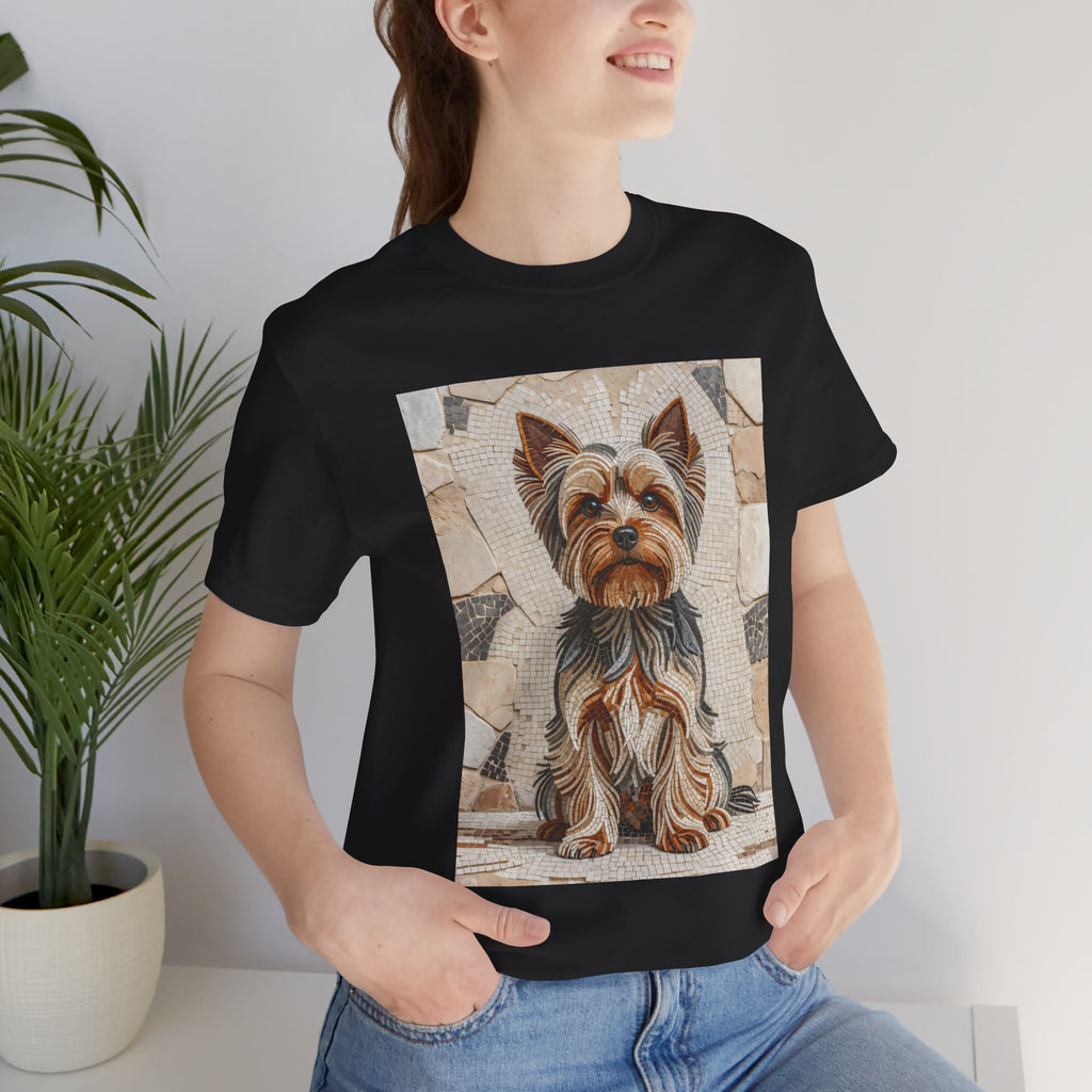 Yorkshire Terrier T Shirt | Living Work of Art Collection | Mosaic Style