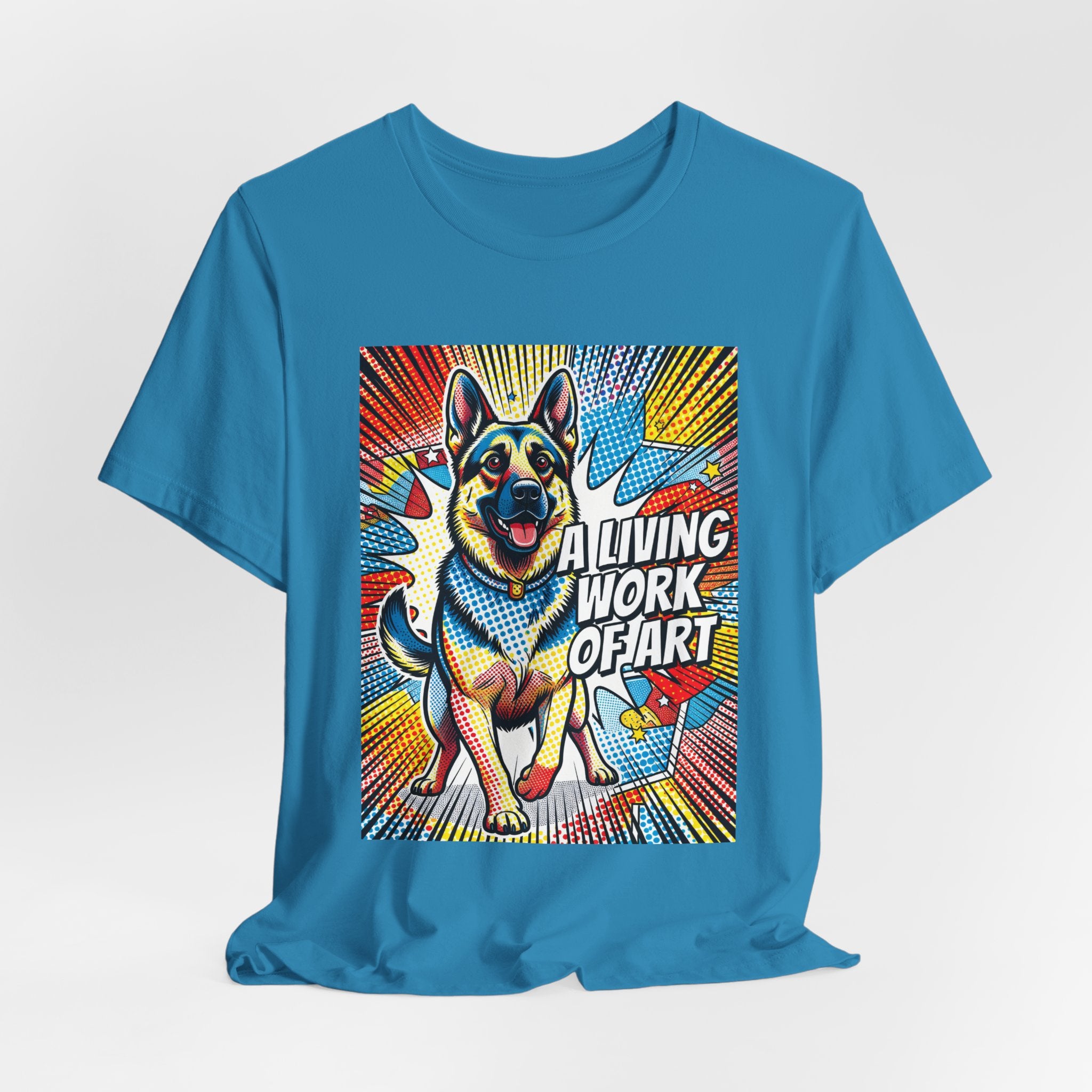 German Shepherd T Shirt | Living Work of Art Collection | Pop Art