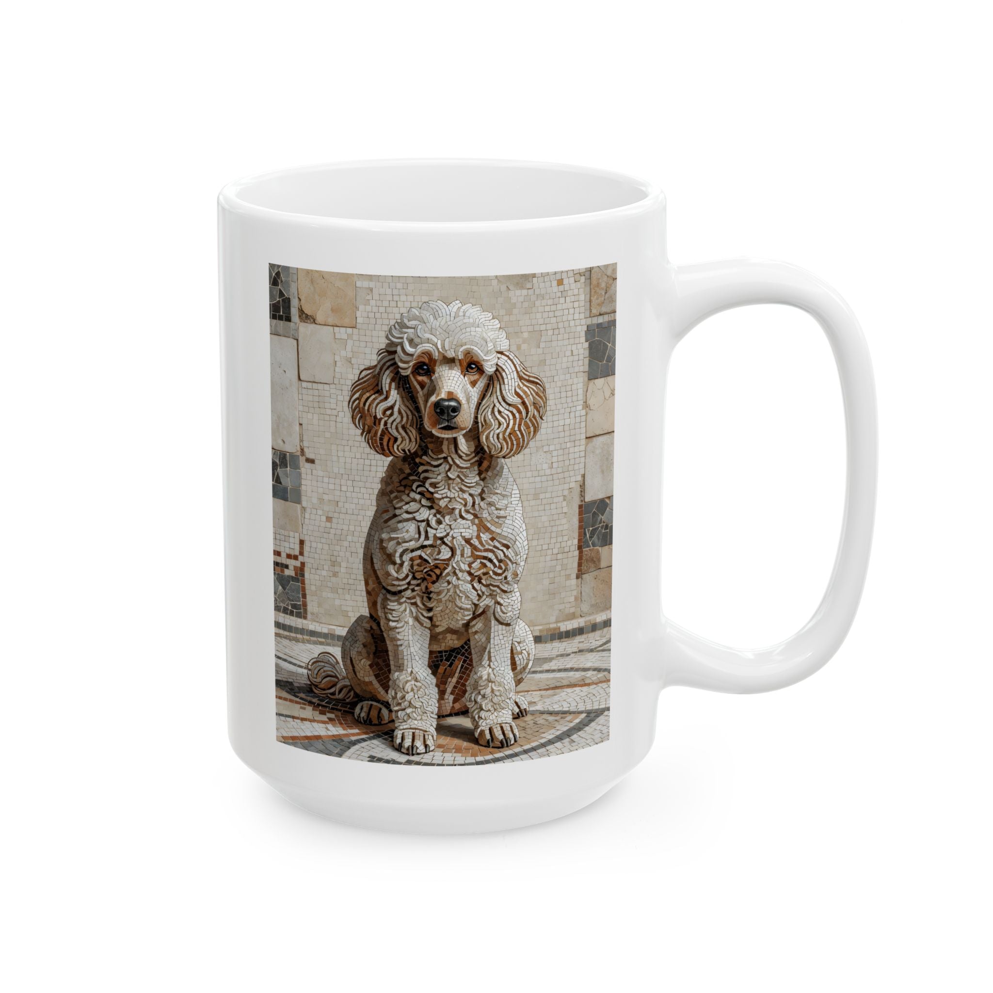 Poodle Coffee Mug | Living Work of Art Collection | Mosaic Style