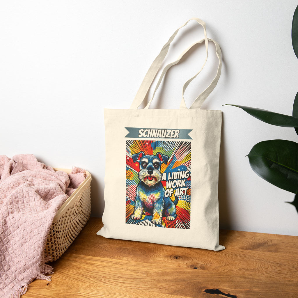 Schnauzer Tote Bag | Living Work of Art Collection | Pop Art