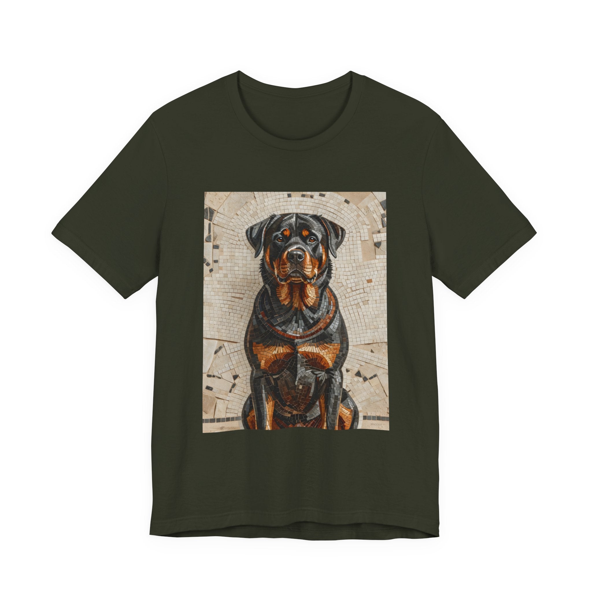 Rottweiler T Shirt | Living Work of Art Collection | Mosaic Style