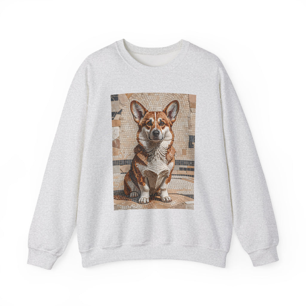 Corgi Sweatshirt | Living Work of Art Collection | Mosaic Style