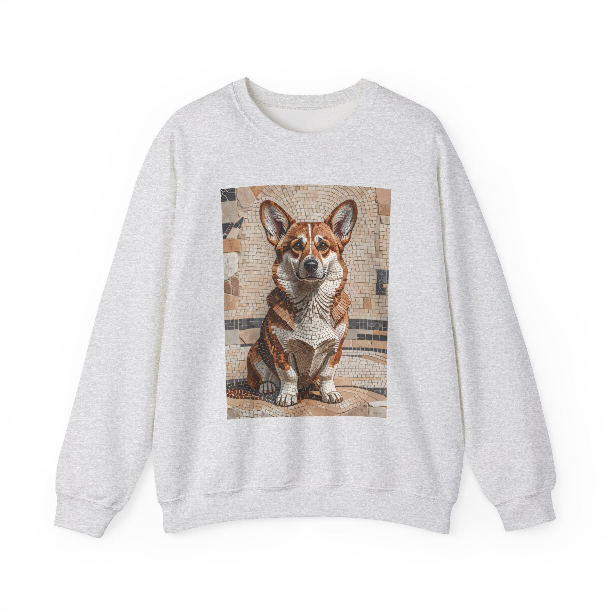 Corgi Sweatshirt | Living Work of Art Collection | Mosaic Style