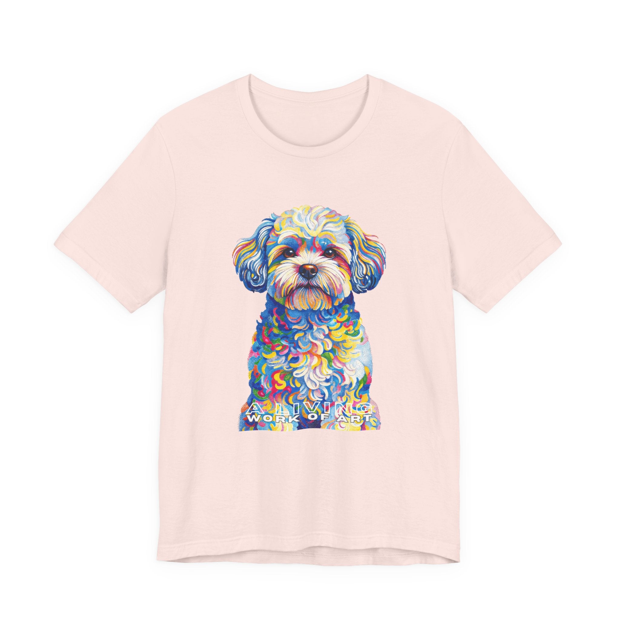 Shih-Poo T Shirt | Living Work of Art Collection | Pointillism Style