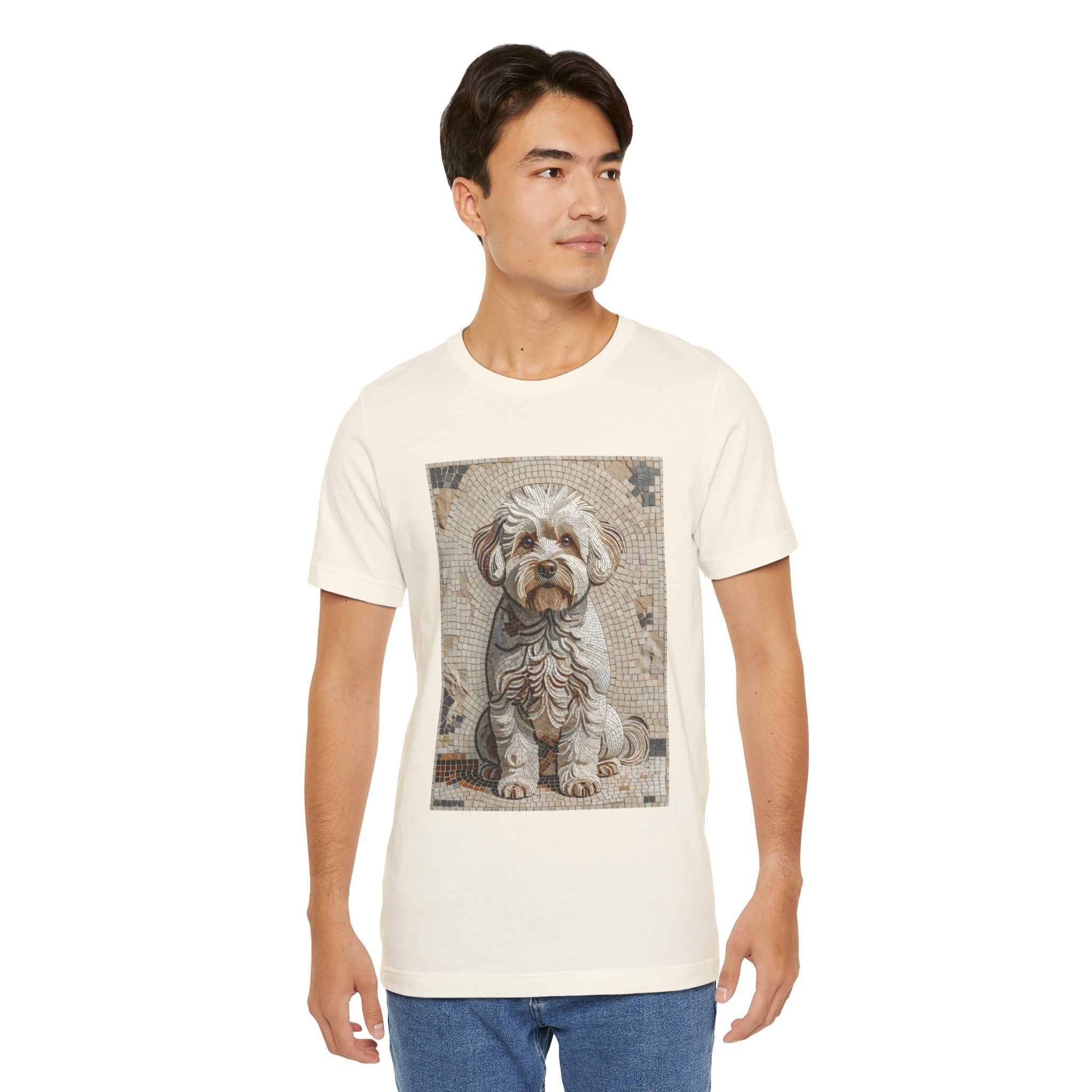 Bichon Frise T Shirt | Living Work of Art Collection | Mosaic Style