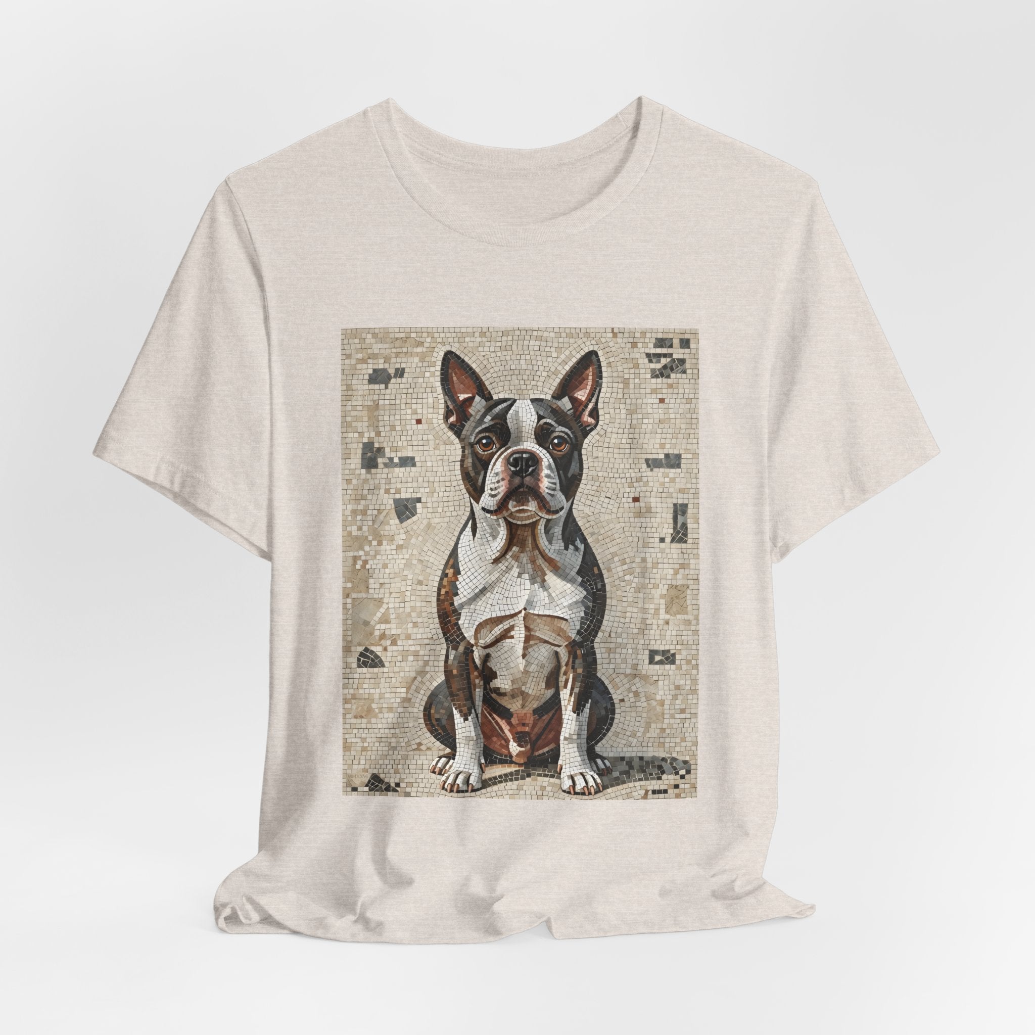 Boston Terrier T Shirt | Living Work of Art Collection | Mosaic Style