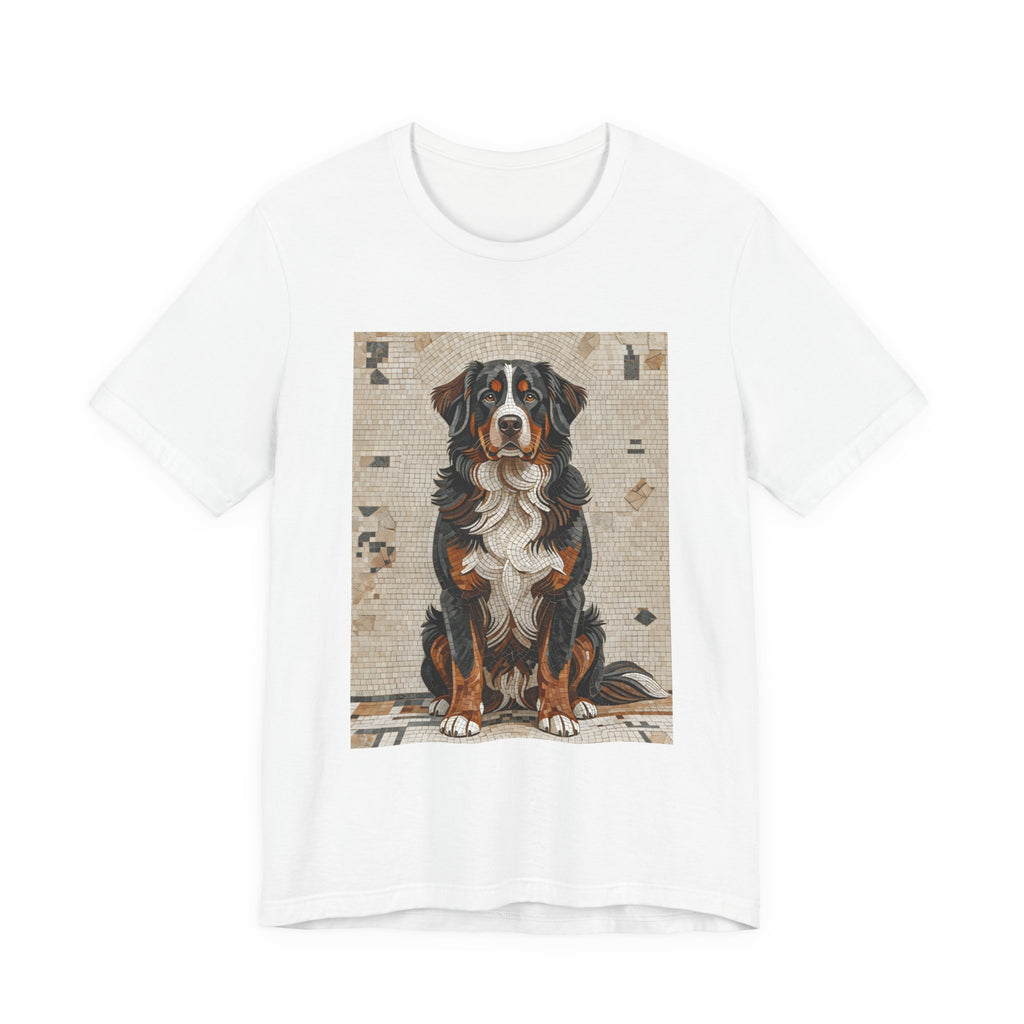 Bernese Mountain Dog T Shirt | Living Work of Art Collection | Mosaic Style