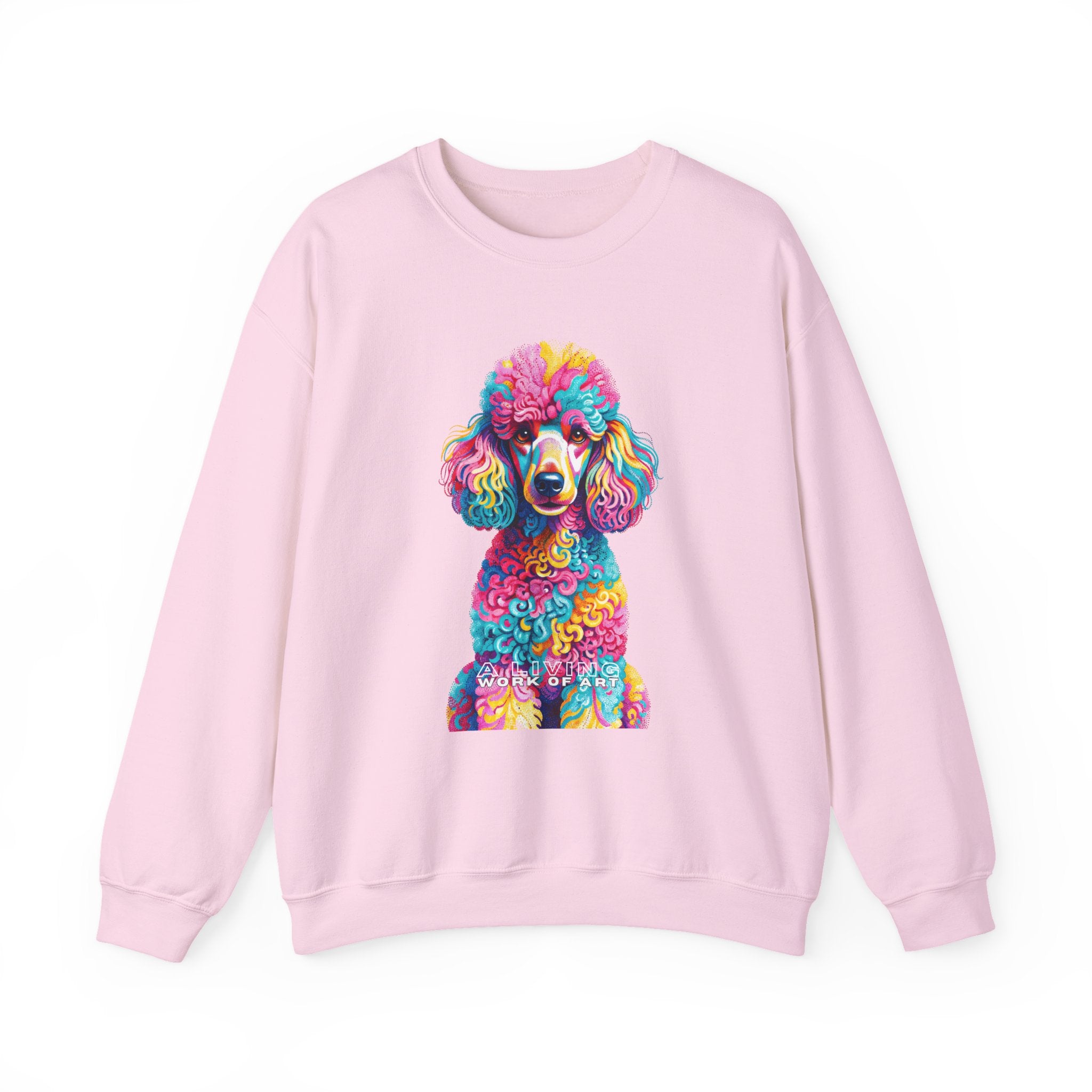 Poodle Sweatshirt | Living Work of Art Collection | Pointillism Style