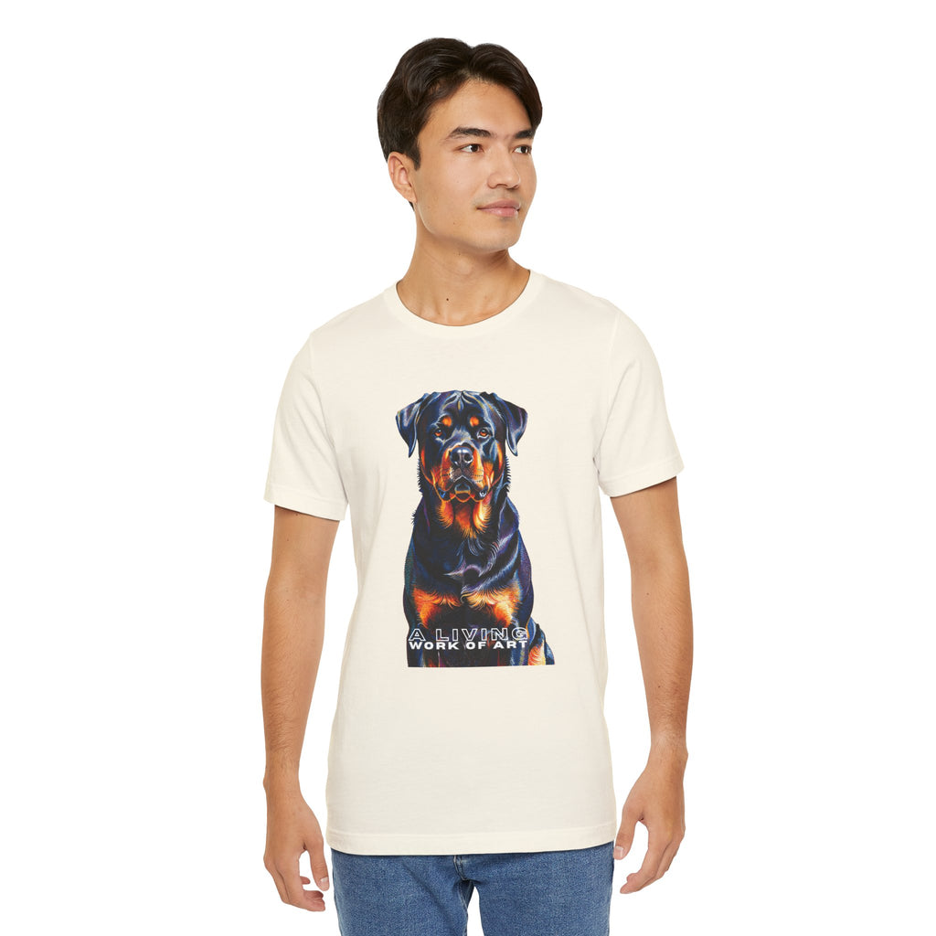 Rottweiler T Shirt | Living Work of Art Collection | Pointillism Style
