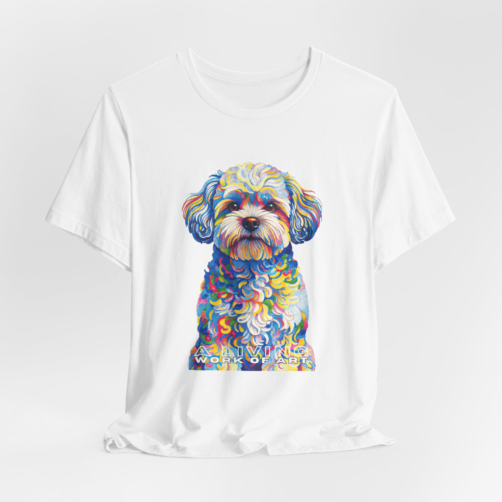 Shih-Poo T Shirt | Living Work of Art Collection | Pointillism Style