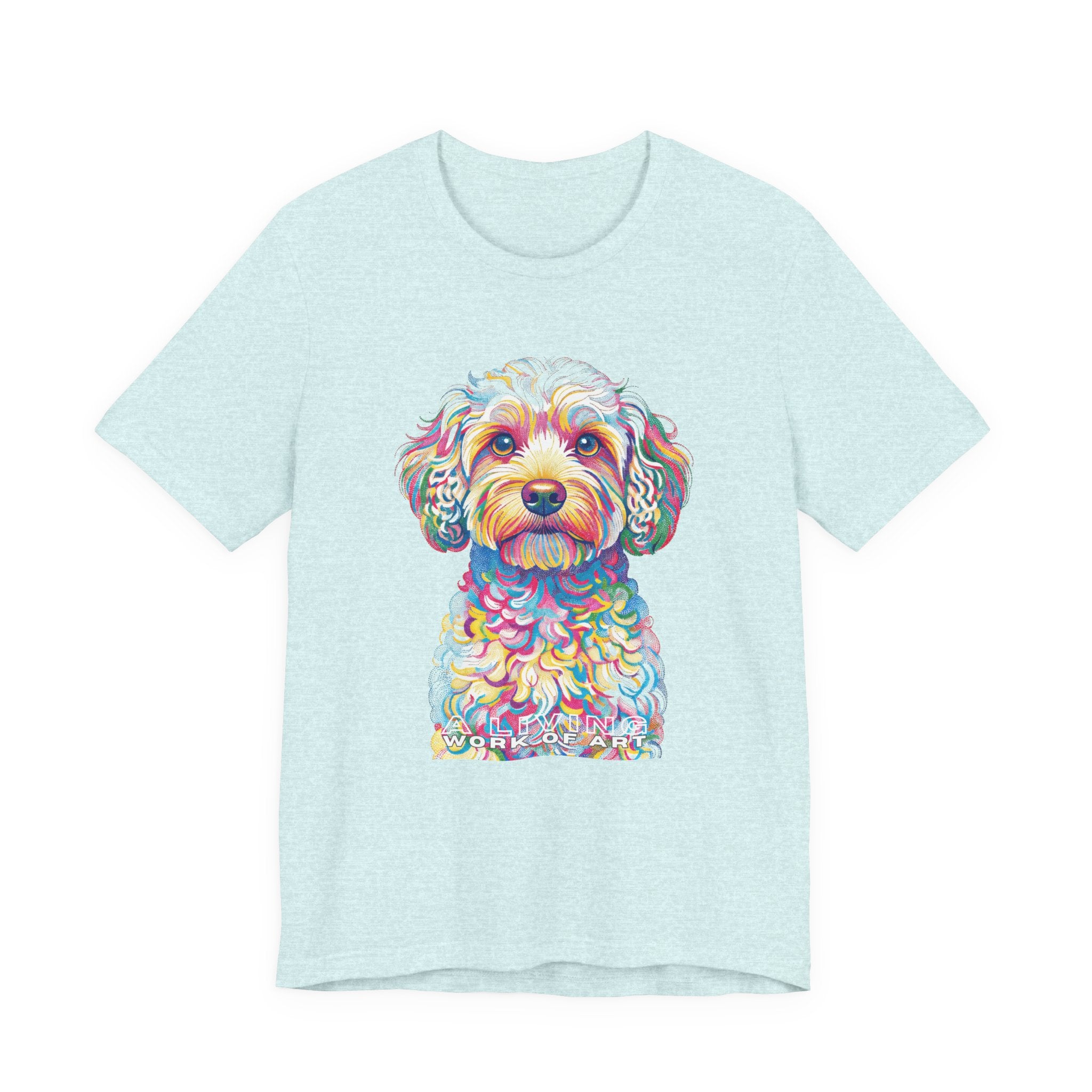 Cavapoo T Shirt | Living Work of Art Collection | Pointillism Style