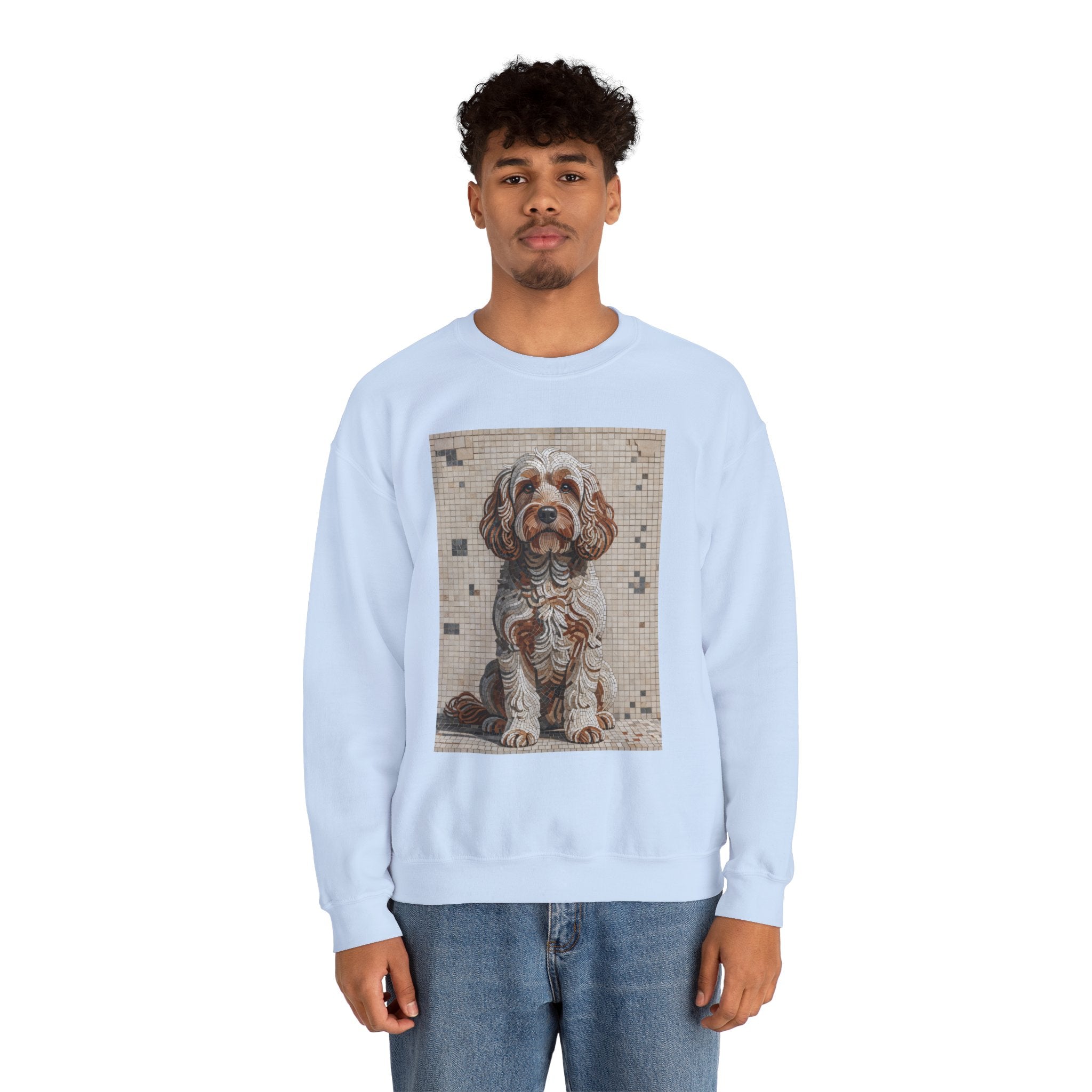 Cockapoo Sweatshirt | Living Work of Art Collection | Mosaic Style
