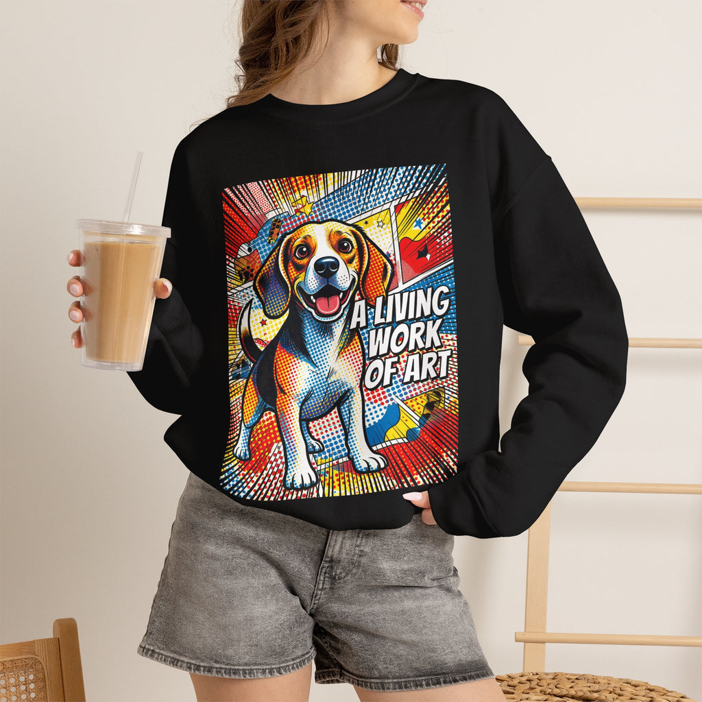 Beagle Sweatshirt | Living Work of Art Collection | Pop Art