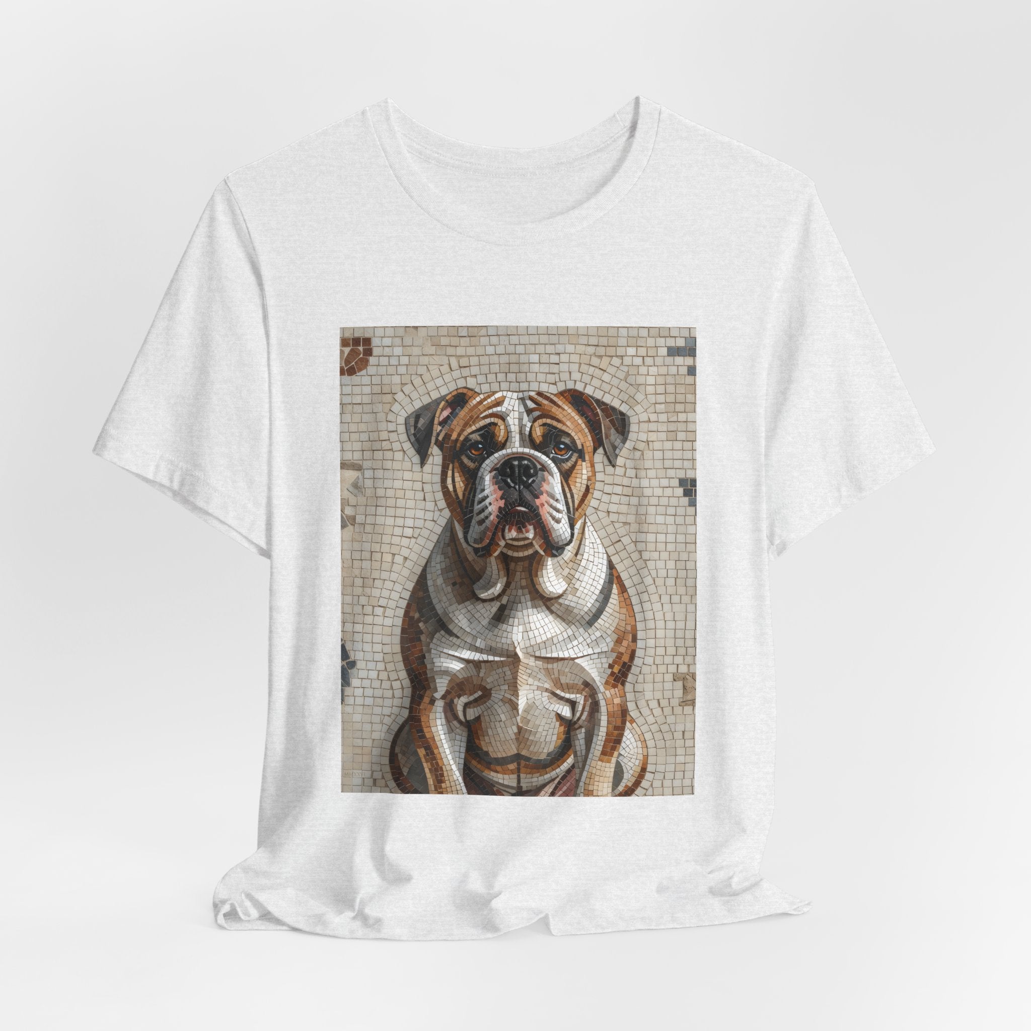 Bulldog T Shirt | Living Work of Art Collection | Mosaic Style