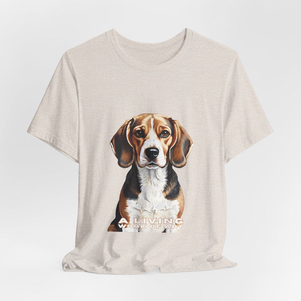 Beagle T Shirt | Living Work of Art Collection | Pointillism Style