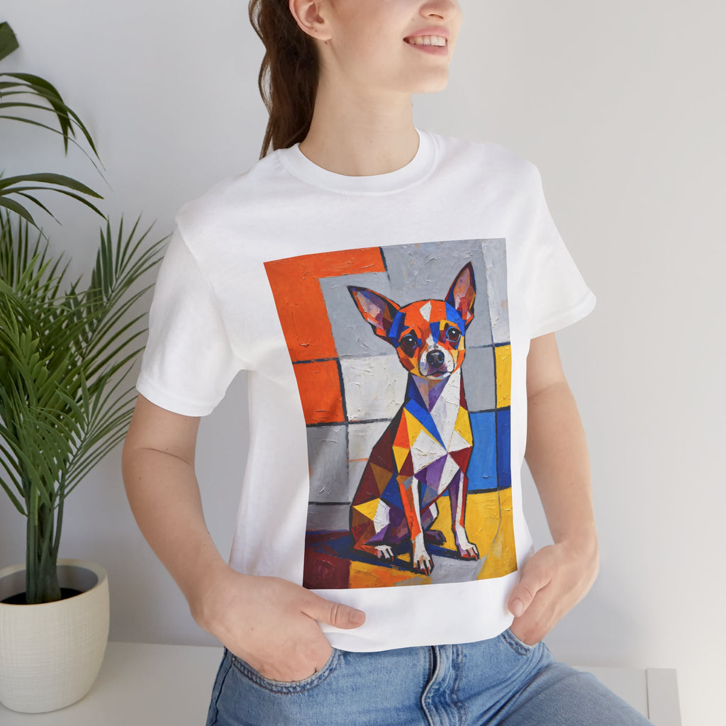 Chihuahua T Shirt | Living Work of Art Collection | Cubist Style