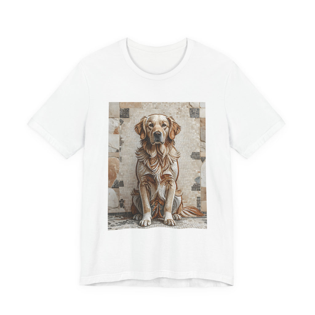 Golden Retriever T Shirt | Living Work of Art Collection | Mosaic Style