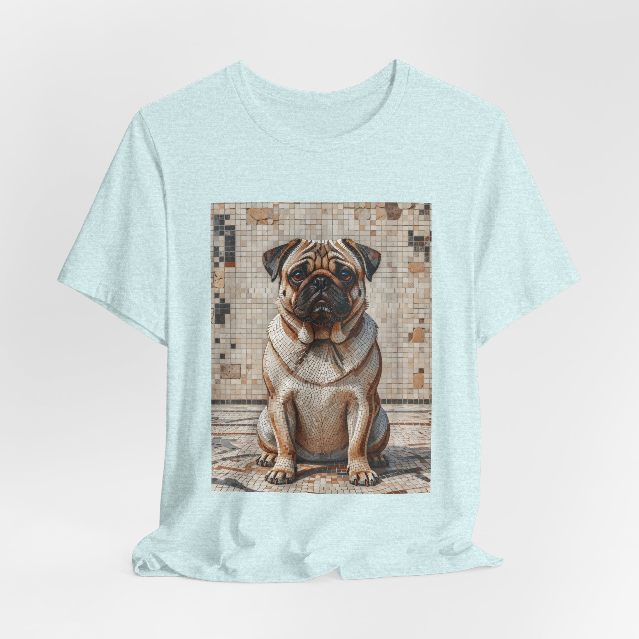 Pug T Shirt | Living Work of Art Collection | Mosaic Style