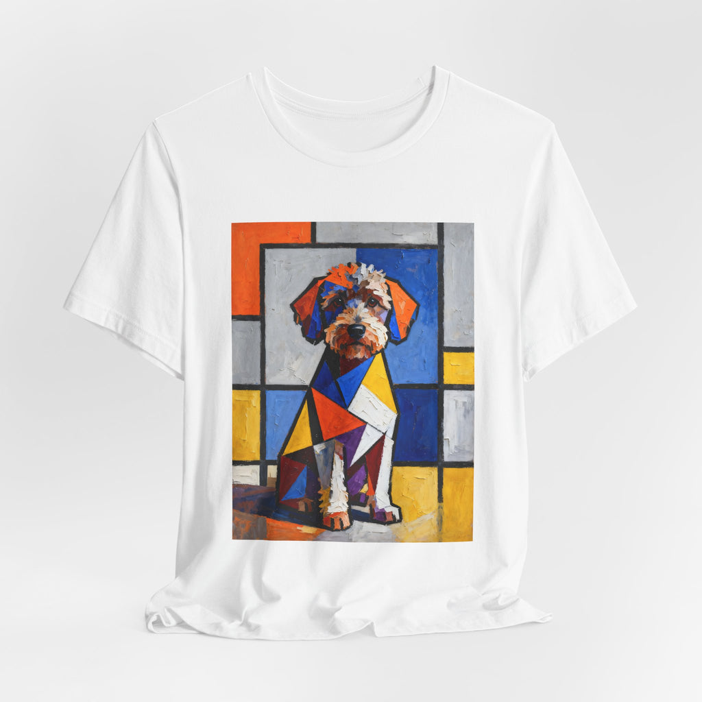 Schnoodle T Shirt | Living Work of Art Collection | Cubist Style