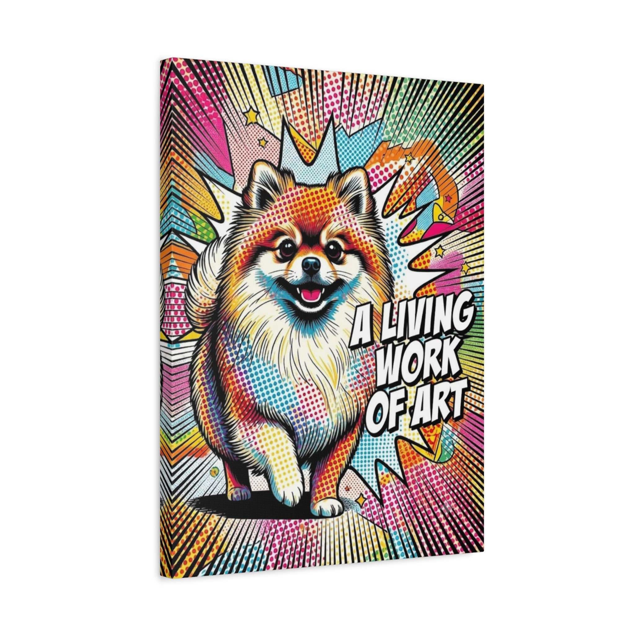 Pomeranian Canvas Wall Art | Living Work of Art Collection | Pop Art Print