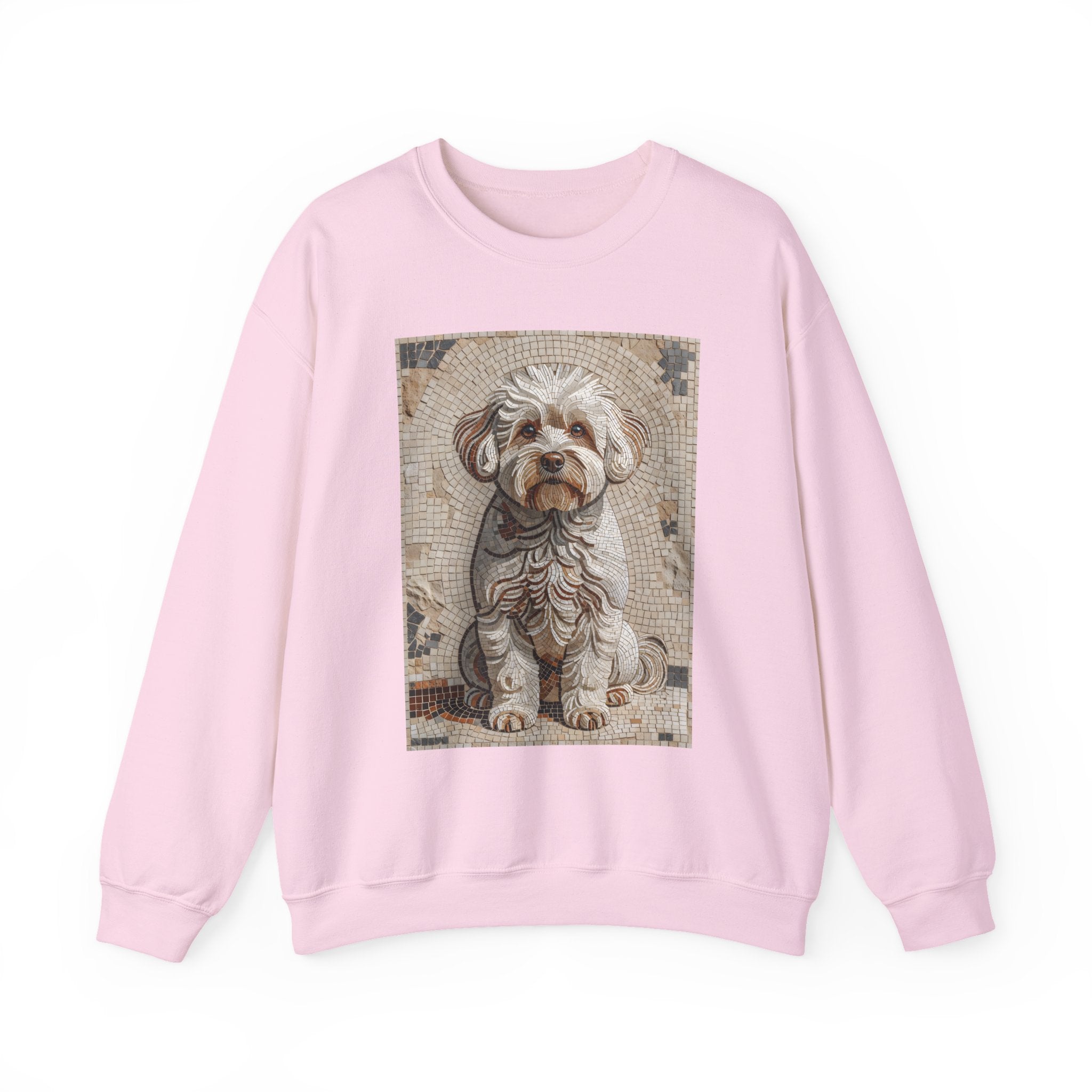Bichon Frise Sweatshirt | Living Work of Art Collection | Mosaic Style