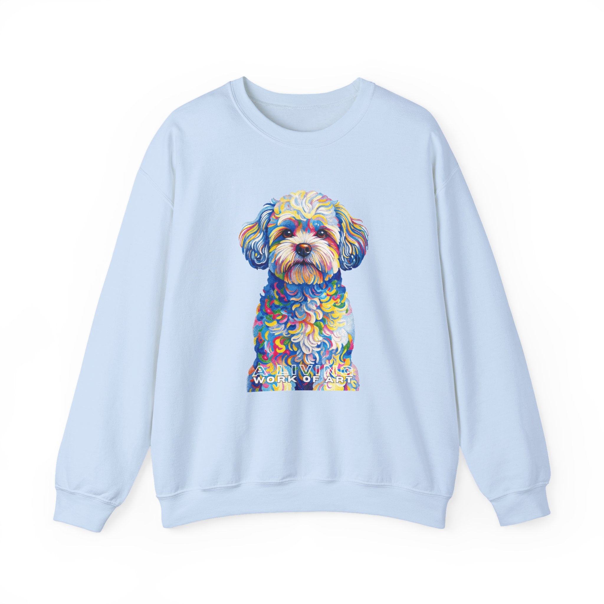 Shih-Poo Sweatshirt | Living Work of Art Collection | Pointillism Style
