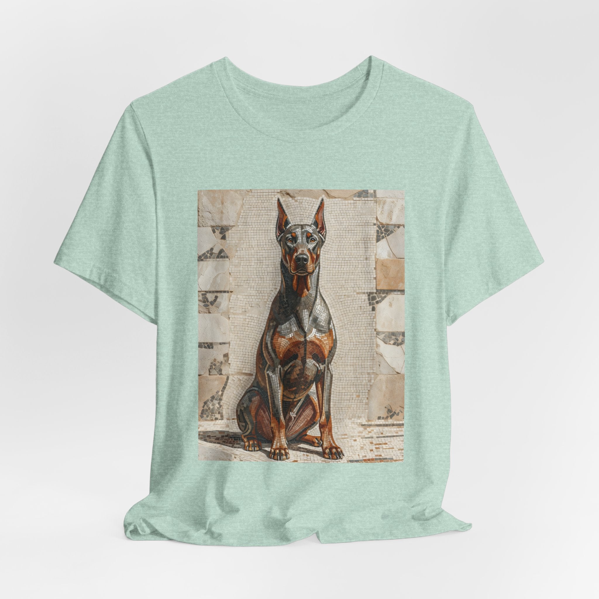 Doberman Pinscher T Shirt | Living Work of Art Collection | Mosaic Style
