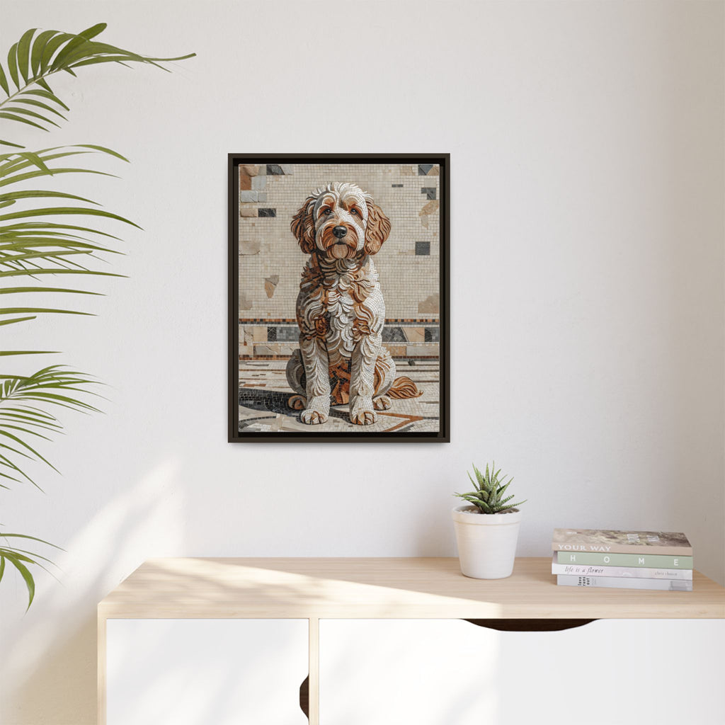Labradoodle Canvas Wall Art | Living Work of Art Collection | Mosaic Style Print