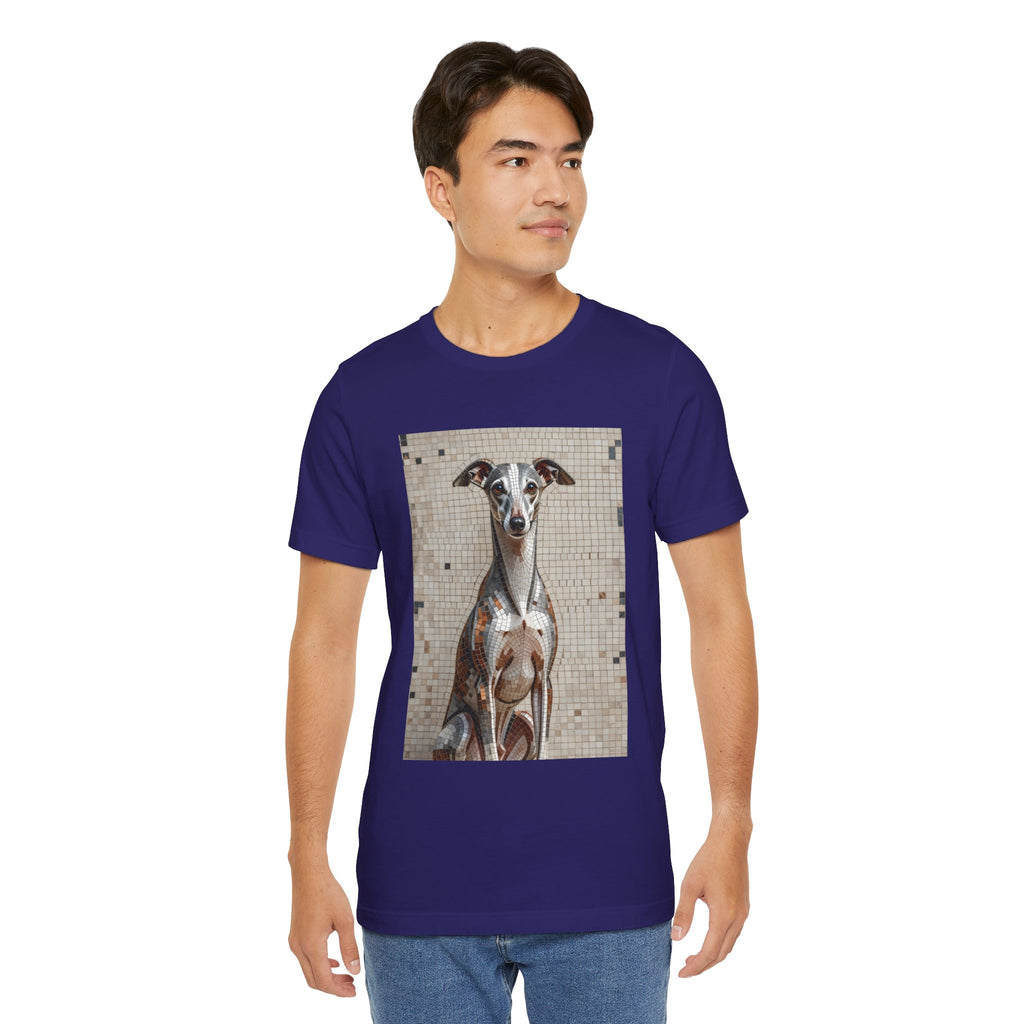 Whippet T Shirt | Living Work of Art Collection | Mosaic Style