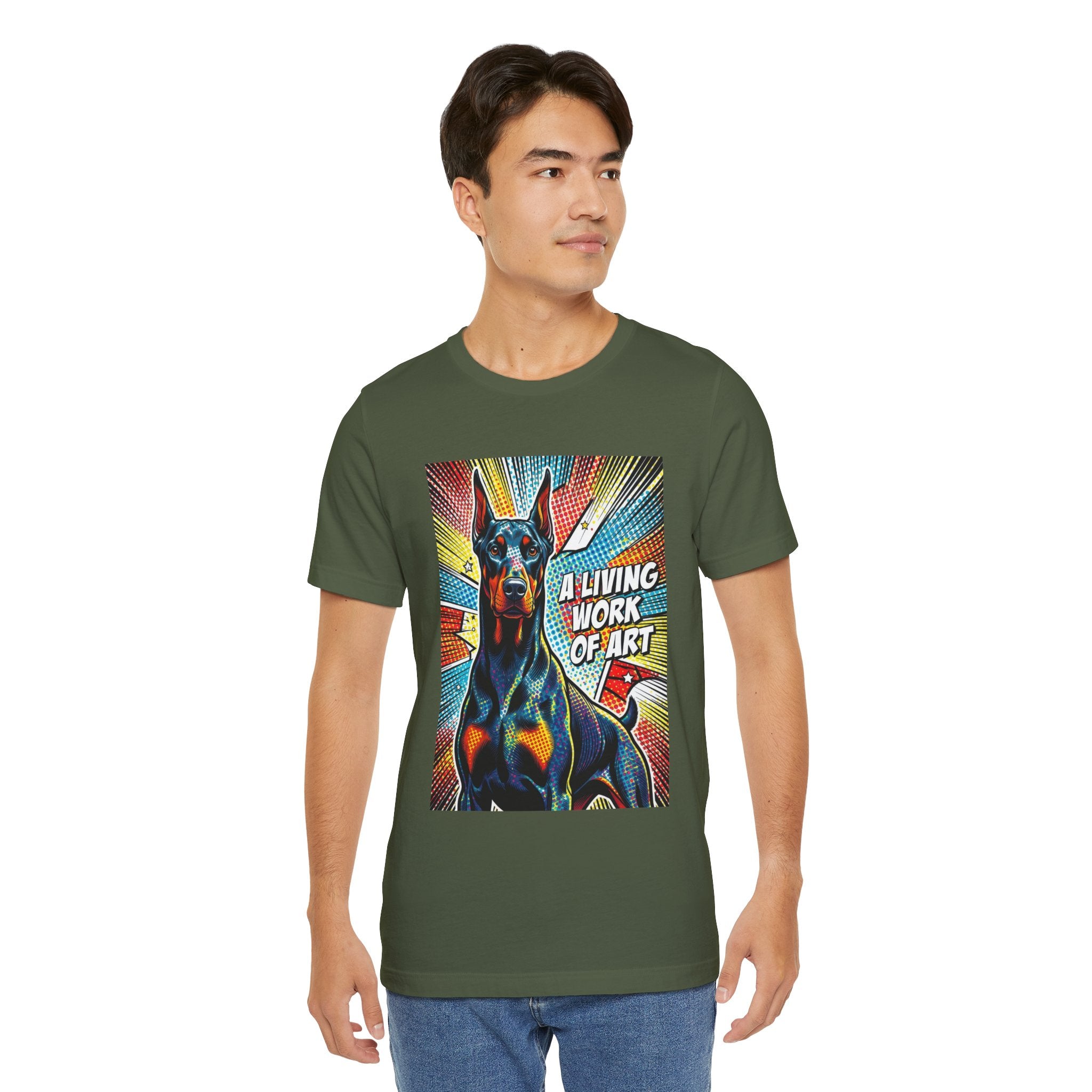 Doberman Pinscher T Shirt | Living Work of Art Collection | Pop Art