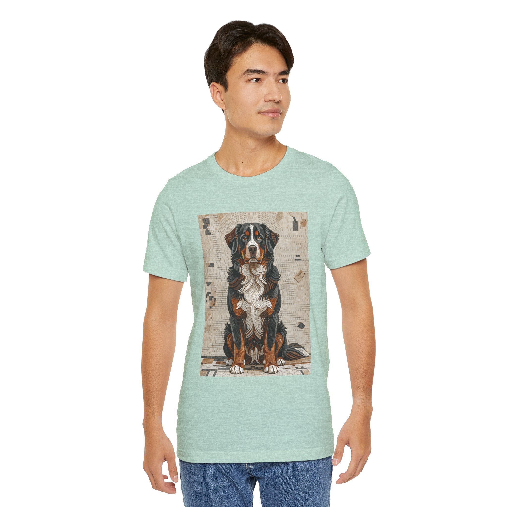 Bernese Mountain Dog T Shirt | Living Work of Art Collection | Mosaic Style