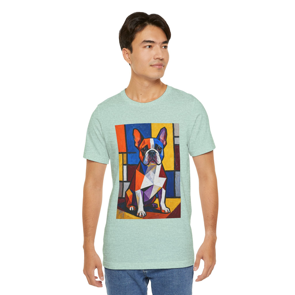 French Bulldog T Shirt | Living Work of Art Collection | Cubist Style