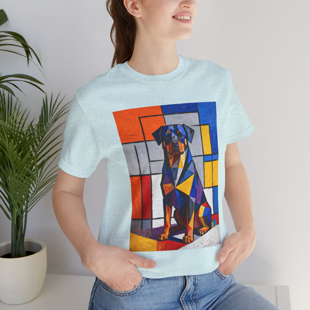 Rottweiler T Shirt | Living Work of Art Collection | Cubist Style