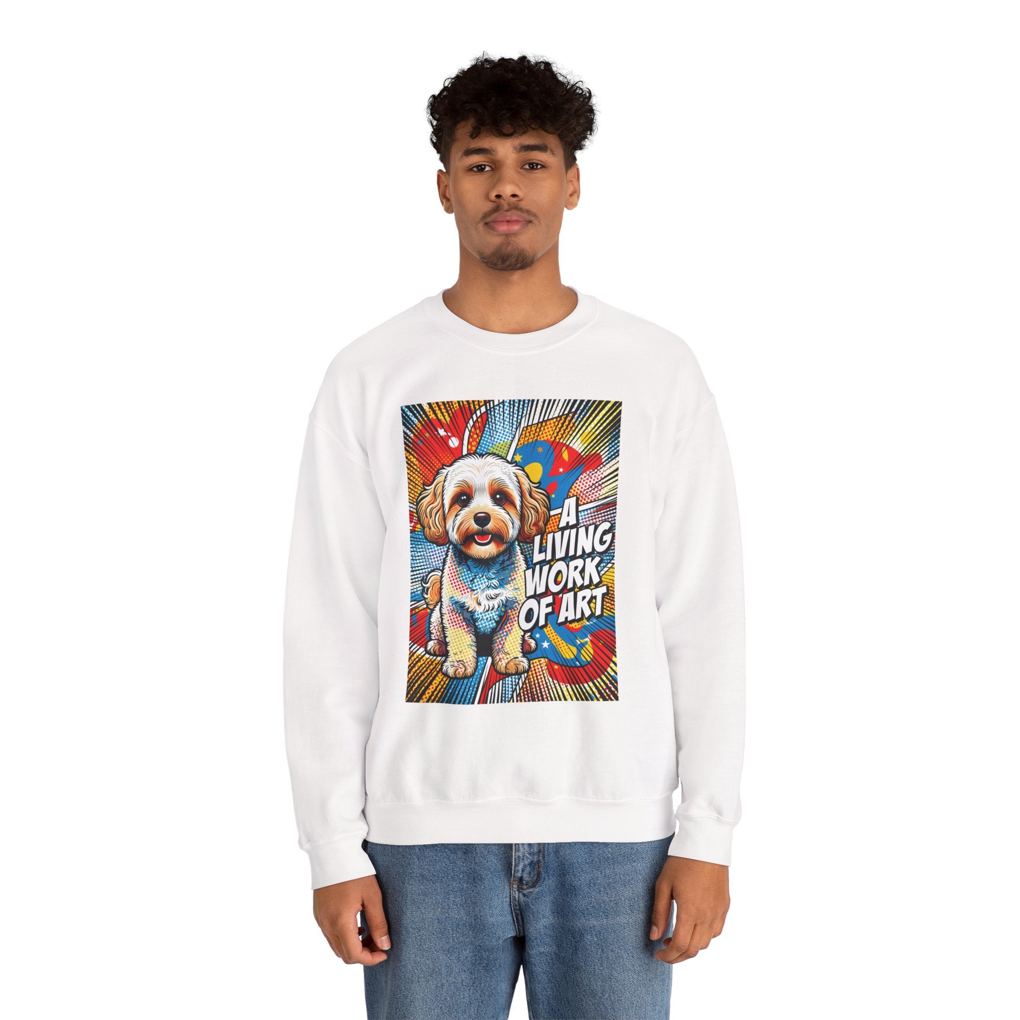 Maltipoo Sweatshirt | Living Work of Art Collection | Pop Art