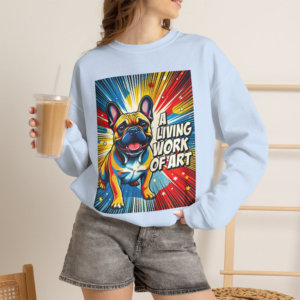 French Bulldog Sweatshirt | Living Work of Art Collection | Pop Art