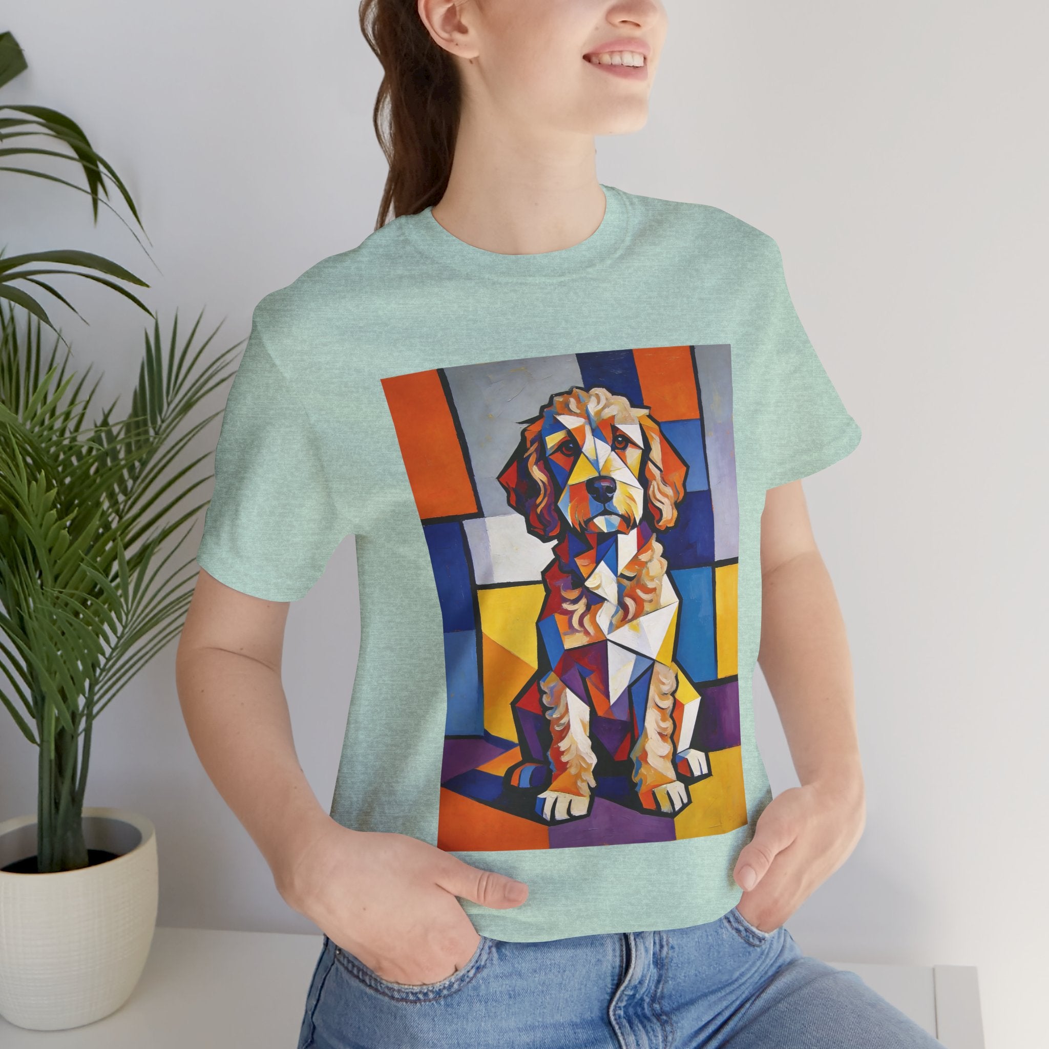 Cockapoo T Shirt | Living Work of Art Collection | Cubist Style