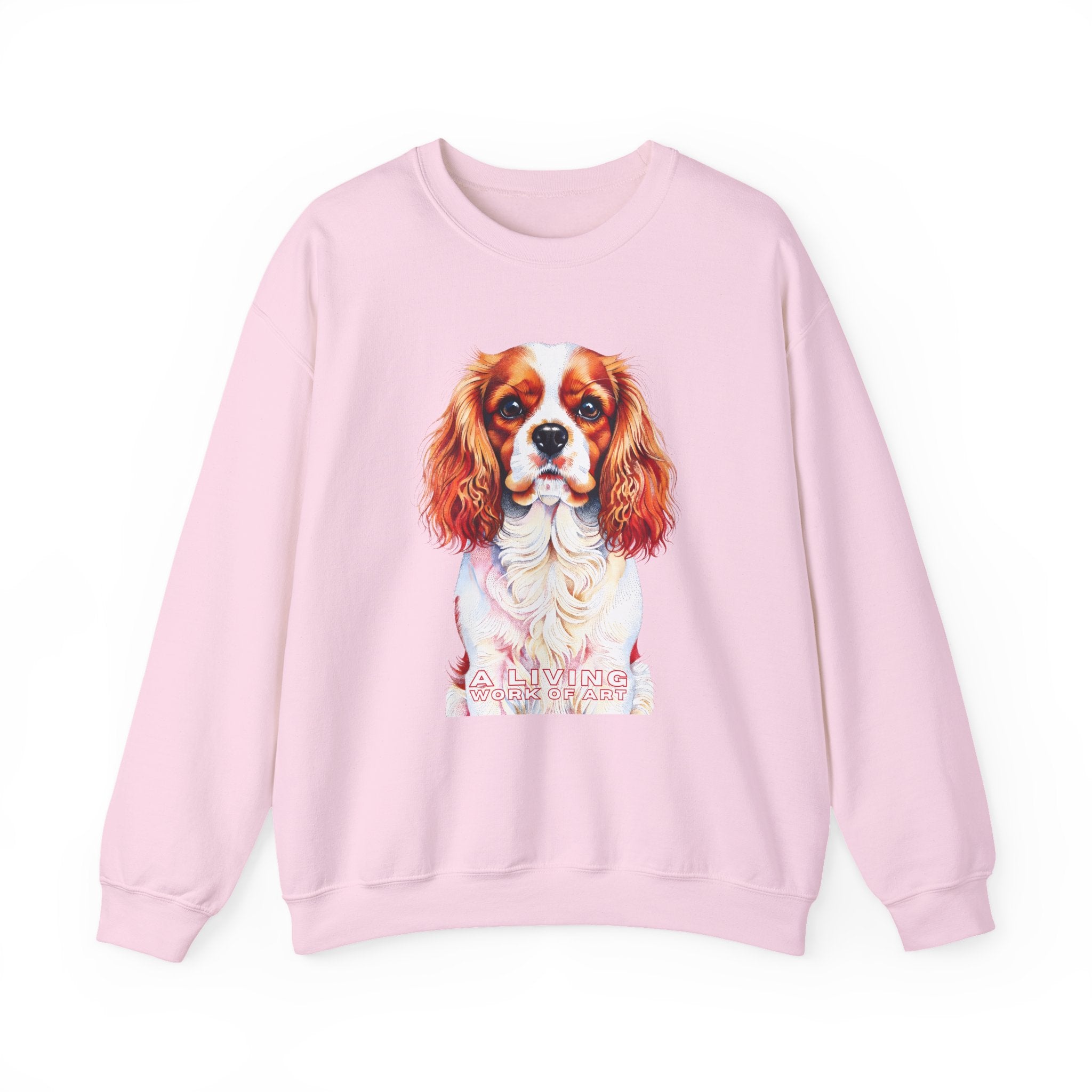 Cavalier King Charles Spaniel Sweatshirt | Living Work of Art Collection | Pointillism Style