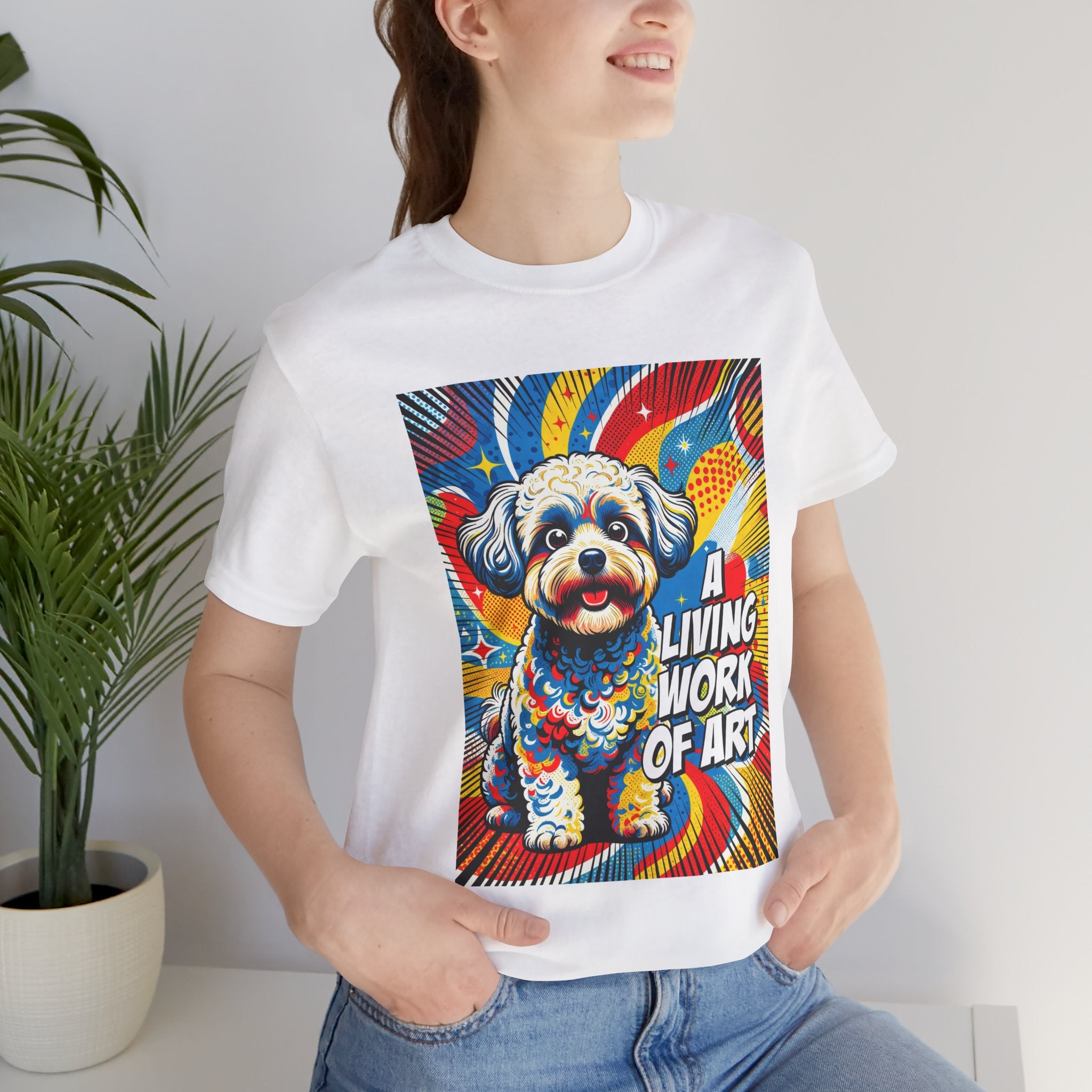 Shih-Poo T Shirt | Living Work of Art Collection | Pop Art
