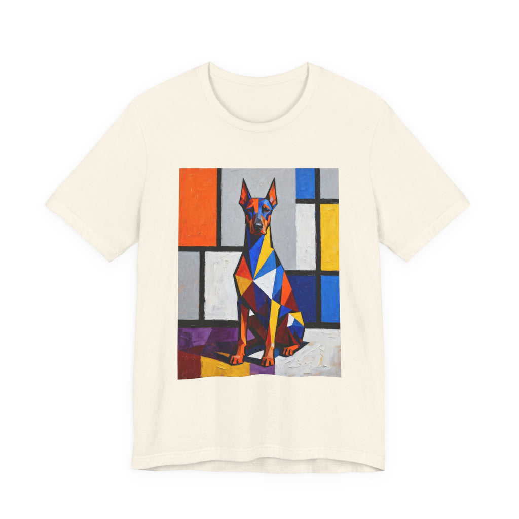 Doberman Pinscher T Shirt | Living Work of Art Collection | Cubist Style