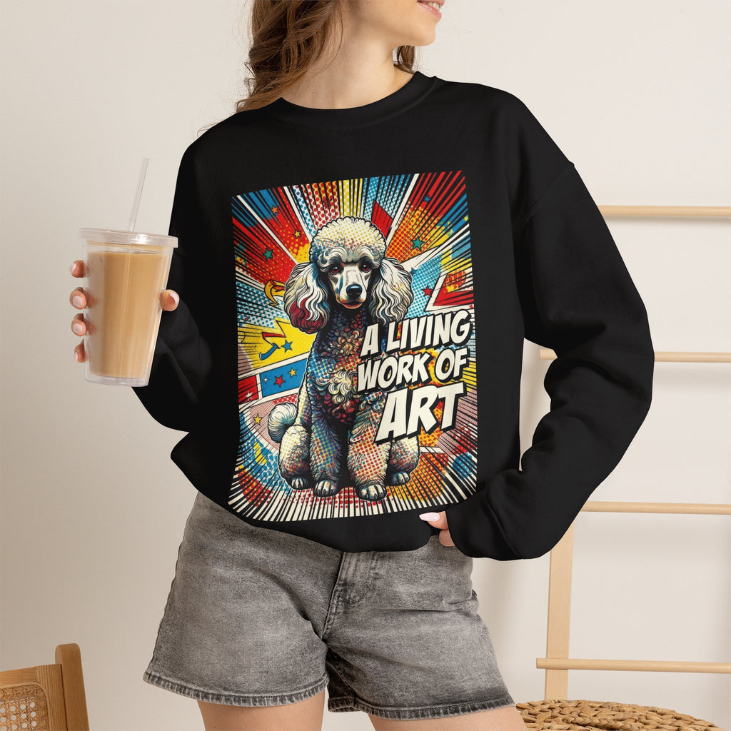Poodle Sweatshirt | Living Work of Art Collection | Pop Art
