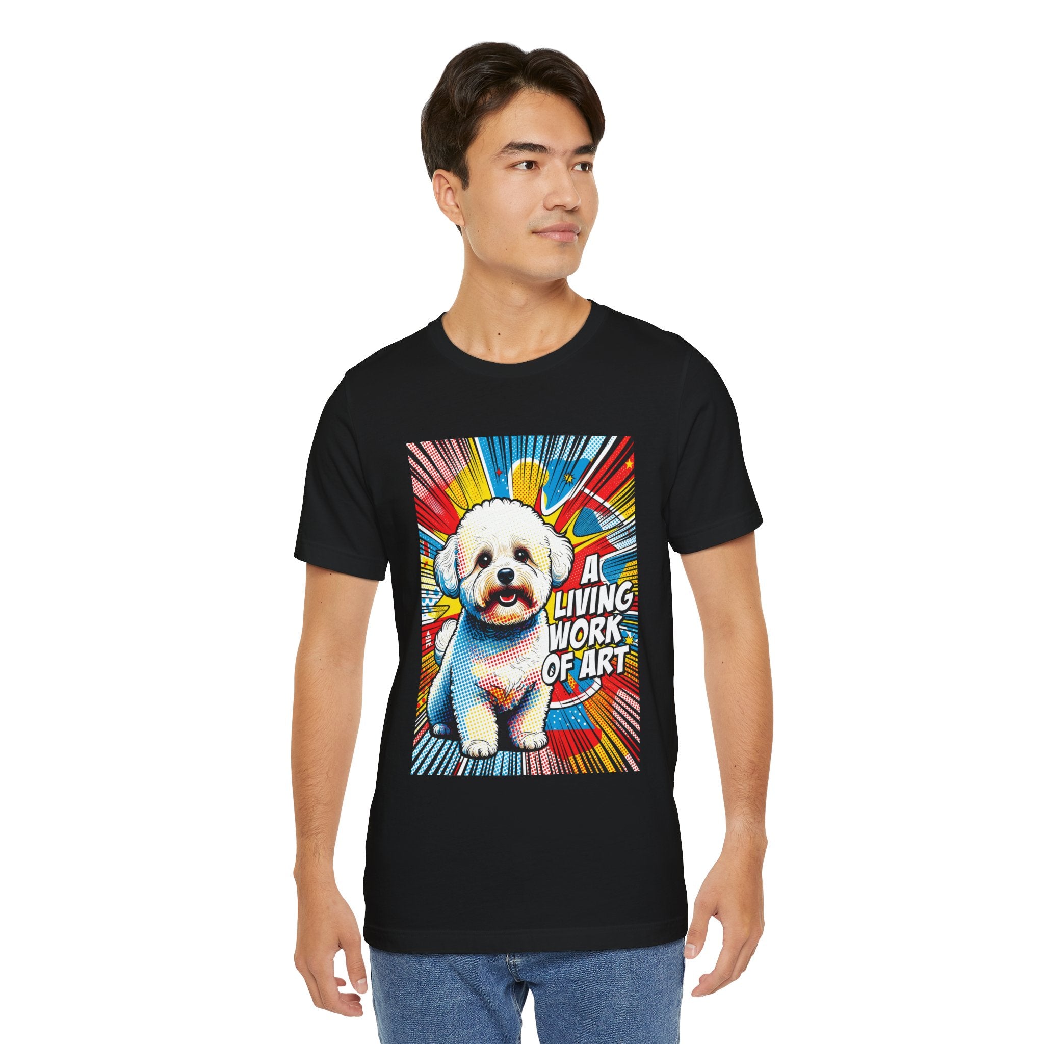 Bichon Frise T Shirt | Living Work of Art Collection | Pop Art