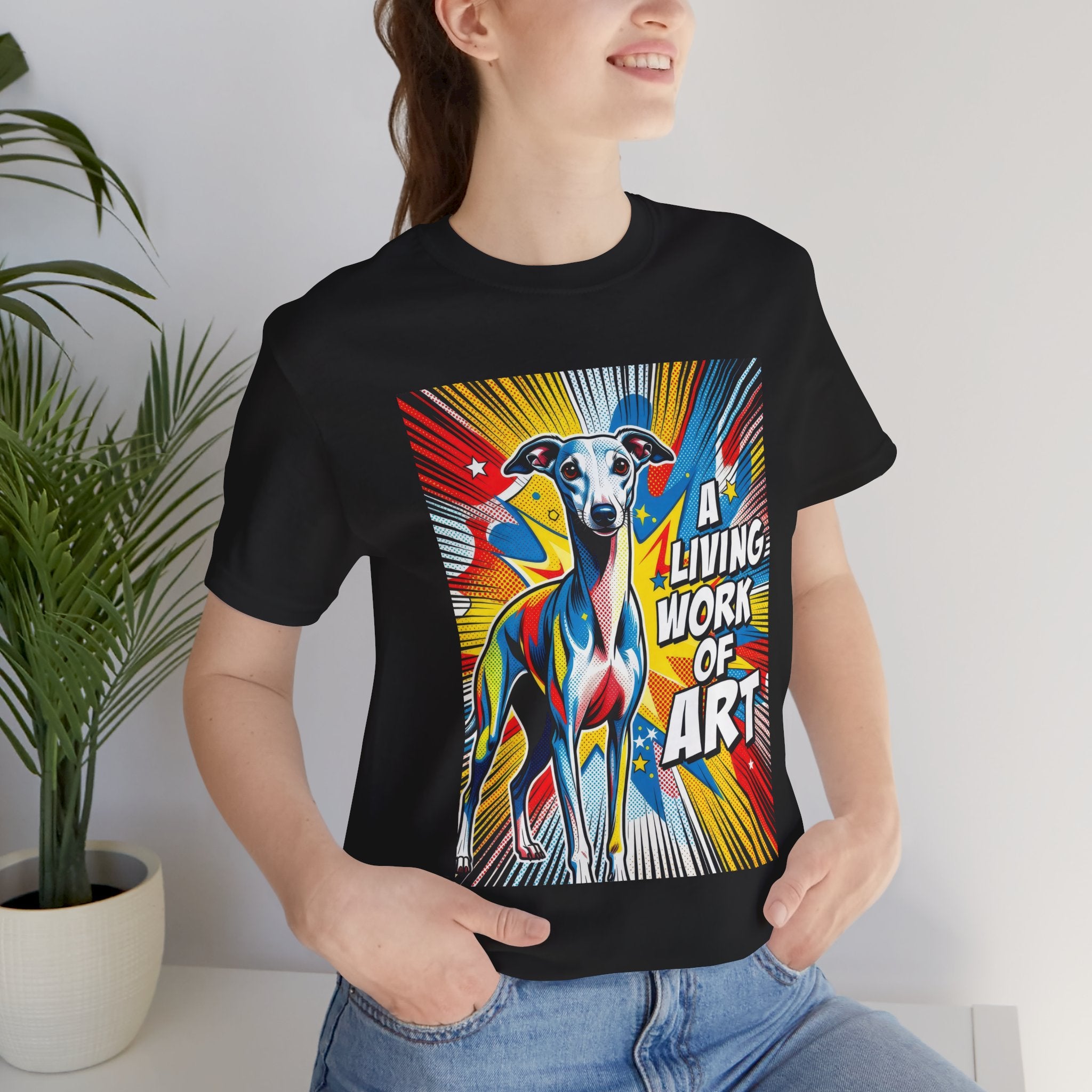 Italian Greyhound T Shirt | Living Work of Art Collection | Pop Art