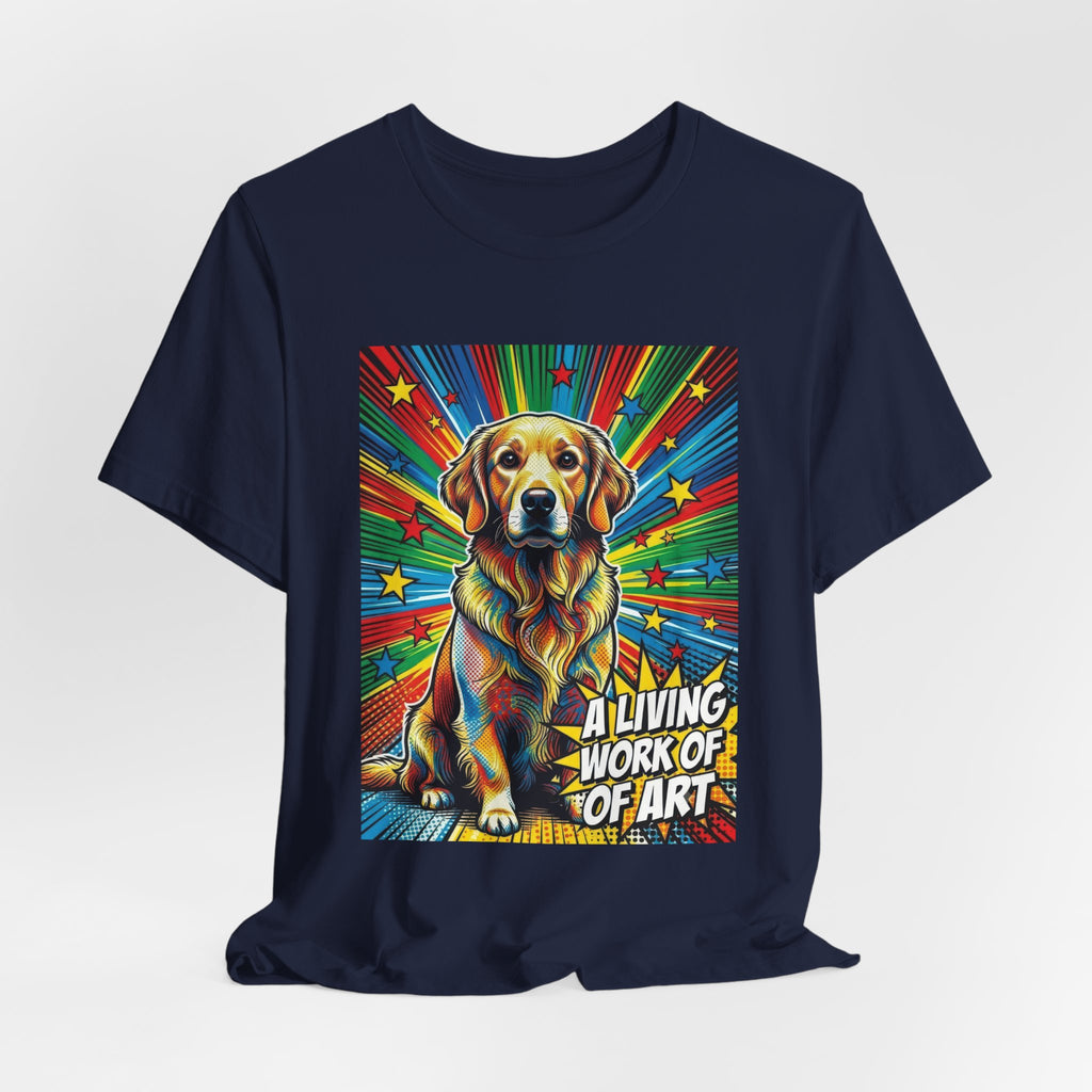 Golden Retriever T Shirt | Living Work of Art Collection | Pop Art