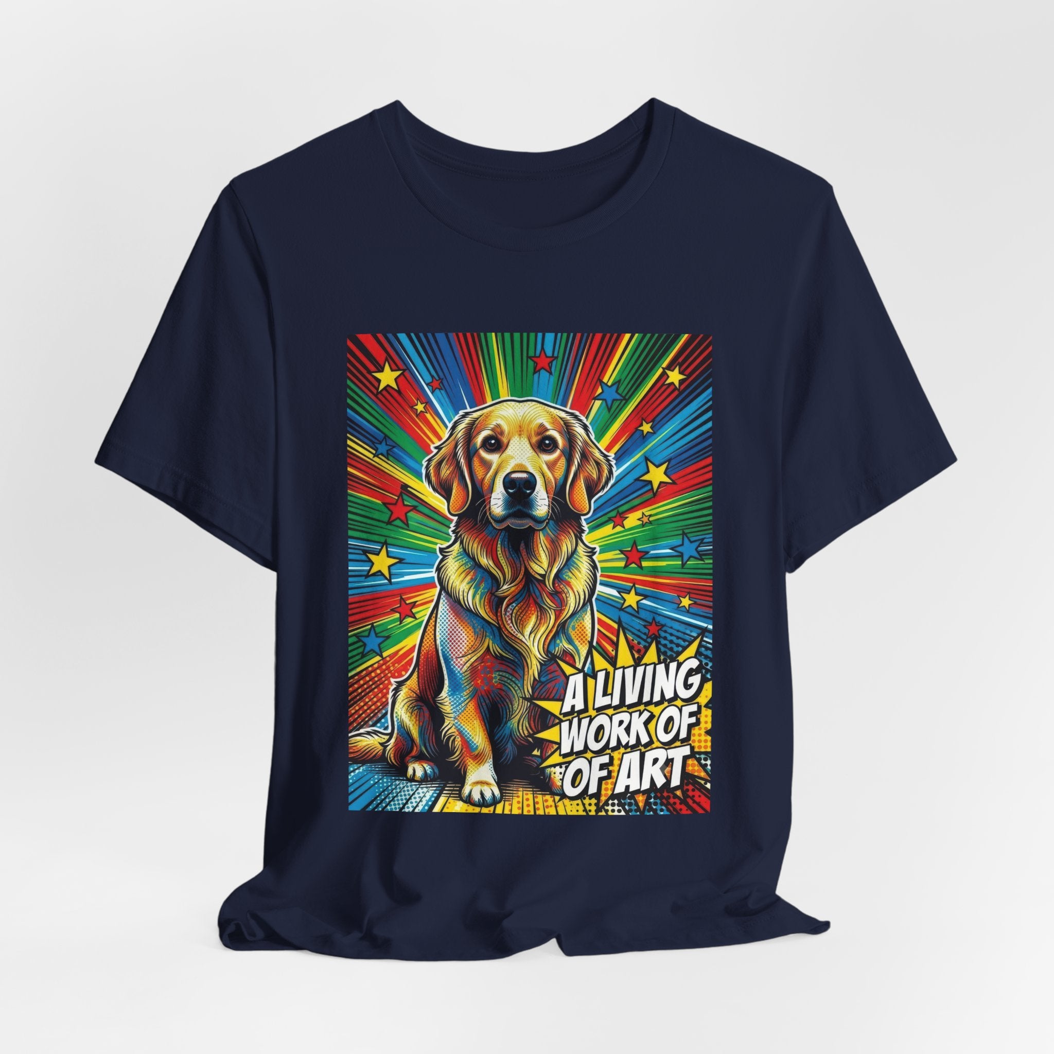 Golden Retriever T Shirt | Living Work of Art Collection | Pop Art
